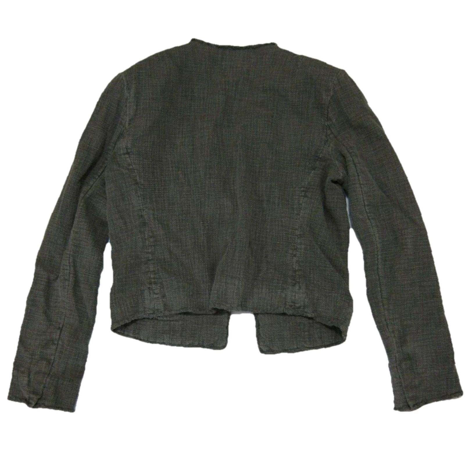 Club Monaco Club Monaco 100% Heavy Cotton Grey Blazer Suit Jacket Women Size 10 Size L / US 10 / IT 46 - 2 Thumbnail