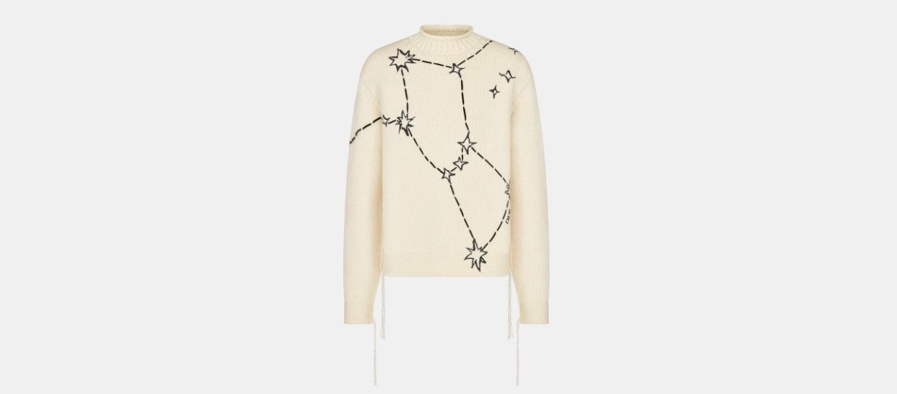 Dior o1w1db10824 Sweater in Ivory Size US L / EU 52-54 / 3 - 1 Thumbnail