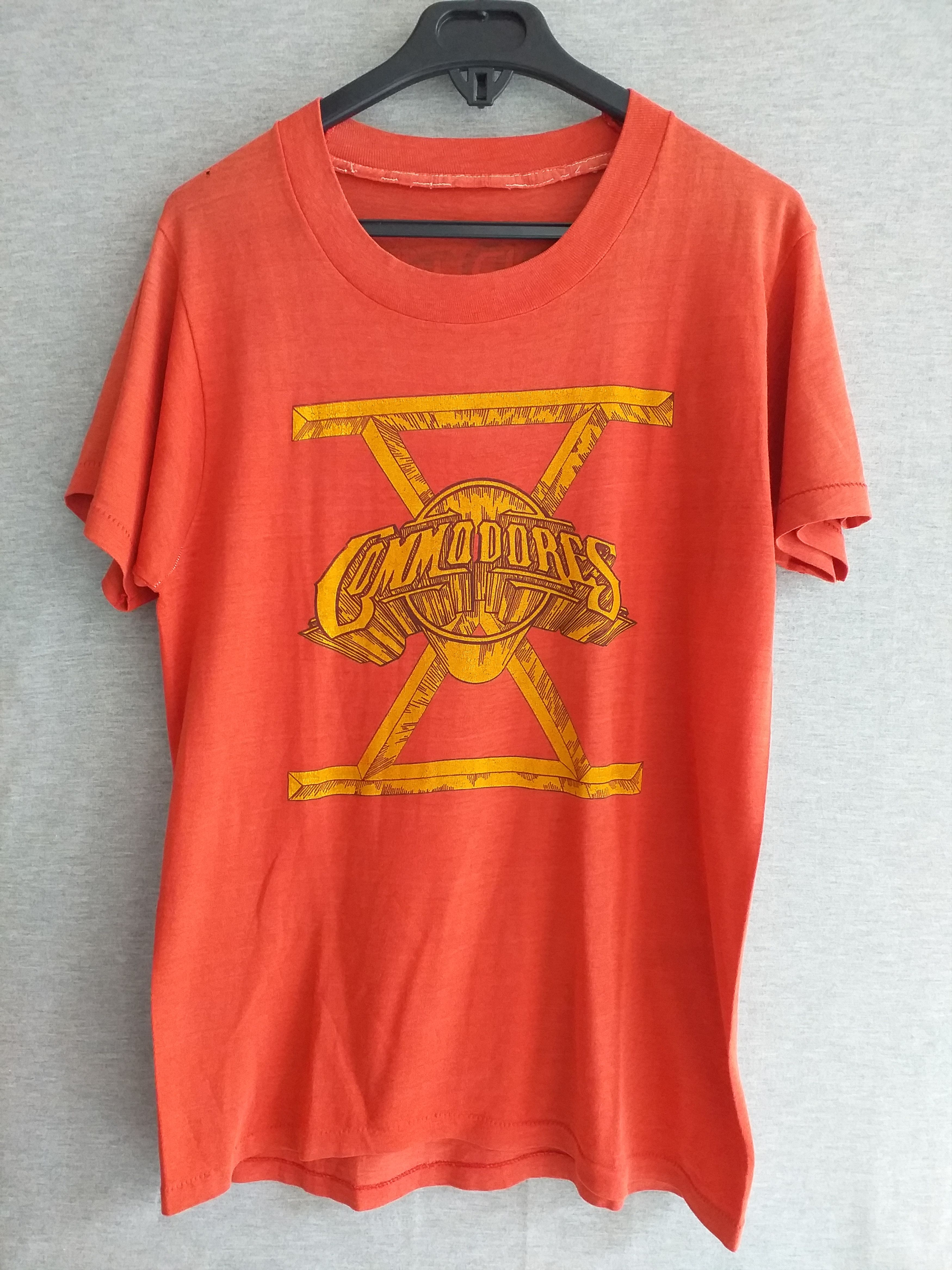 T-Shirt Vintage COMMODORES North American Tour 1980 - Taille M - Occasion Très Bon État