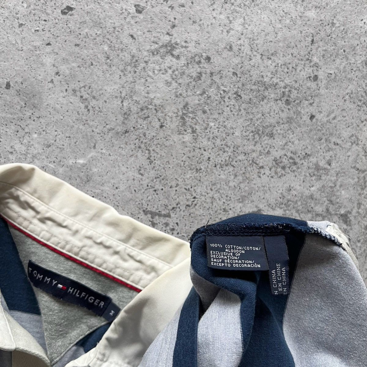 Tommy Hilfiger × Vintage Tommy Hilfiger Vintage Striped Rugby Polo Shirt LS Y2K Size US M / EU 48-50 / 2 - 5 Thumbnail