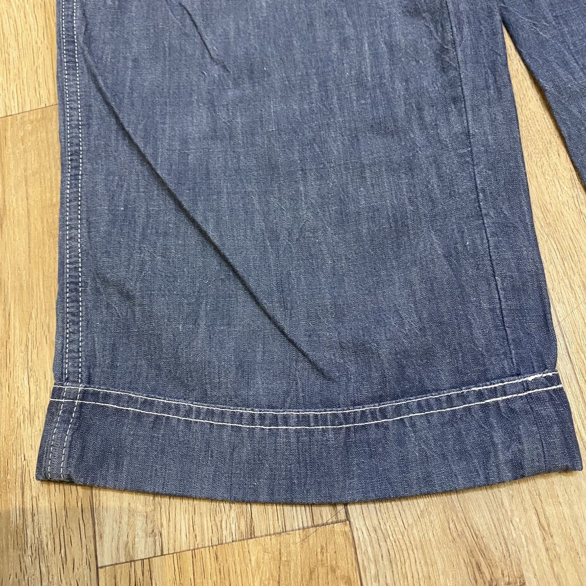 45rpm 2000s 45rpm Drawstring Linen Blue Short Pants Size US 29 - 6 Thumbnail
