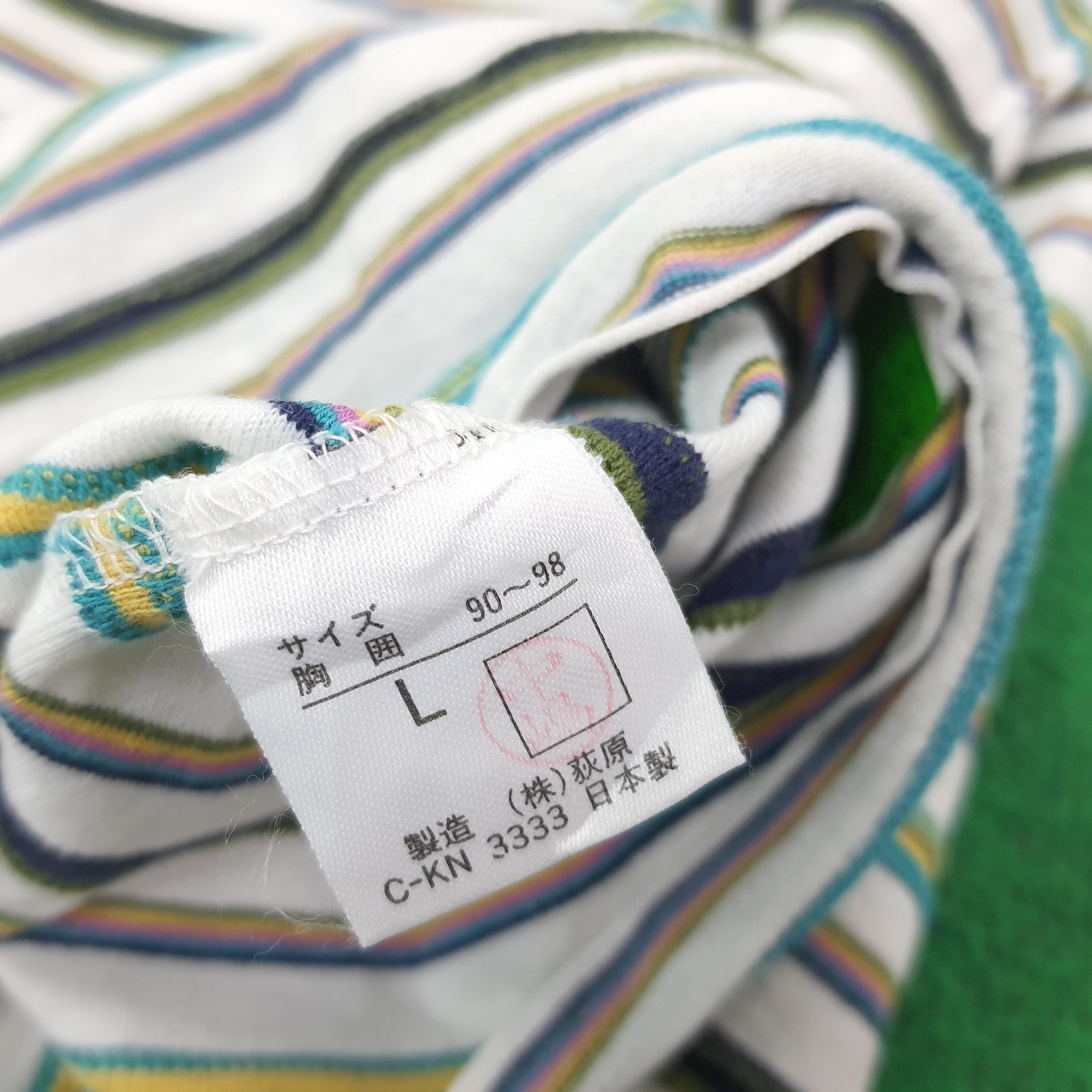 Vintage Yves Saint Laurent Striped Designer Tshirt C259N2