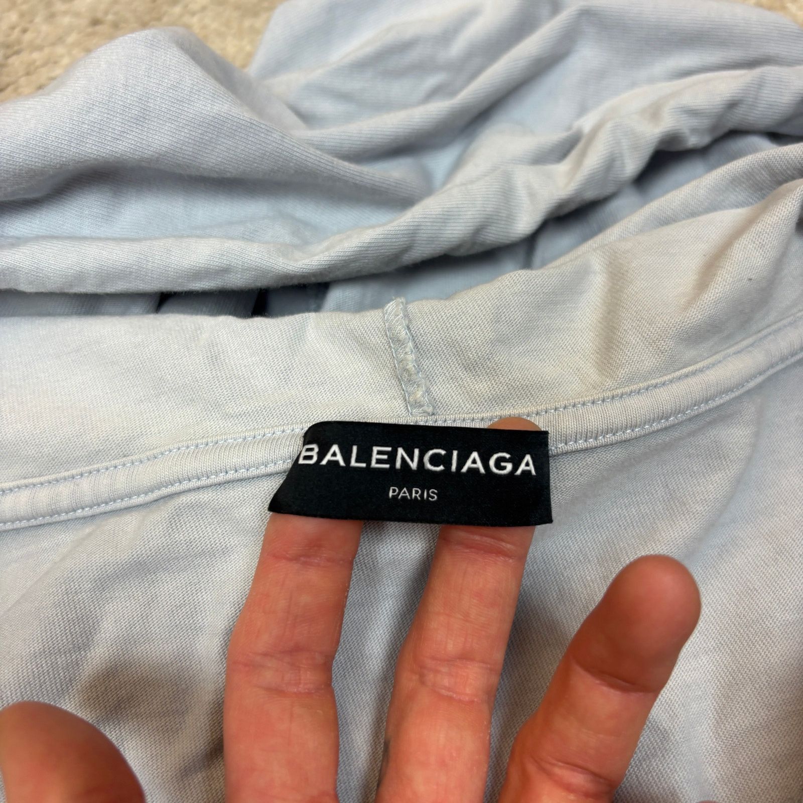 Balenciaga Balenciaga P.E. 18 Oversized Zip Up Hoodie Men's XS Size US XS / EU 42 / 0 - 6 Thumbnail
