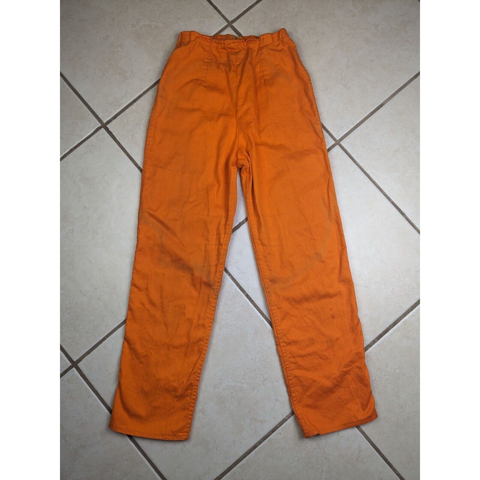 Other 1960's Cole of California Orange Denim Pants High Waist Size 34" / US 12 / IT 48 - 1 Thumbnail