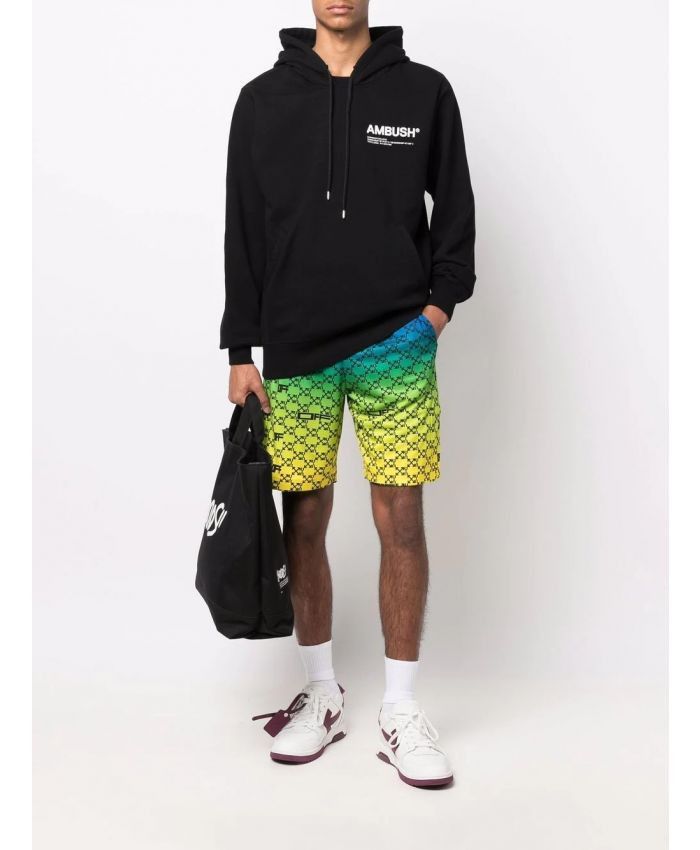 Off-White o1rshd1 Athl Monogram Shorts in Multicolor Size US 34 / EU 50 - 2 Thumbnail