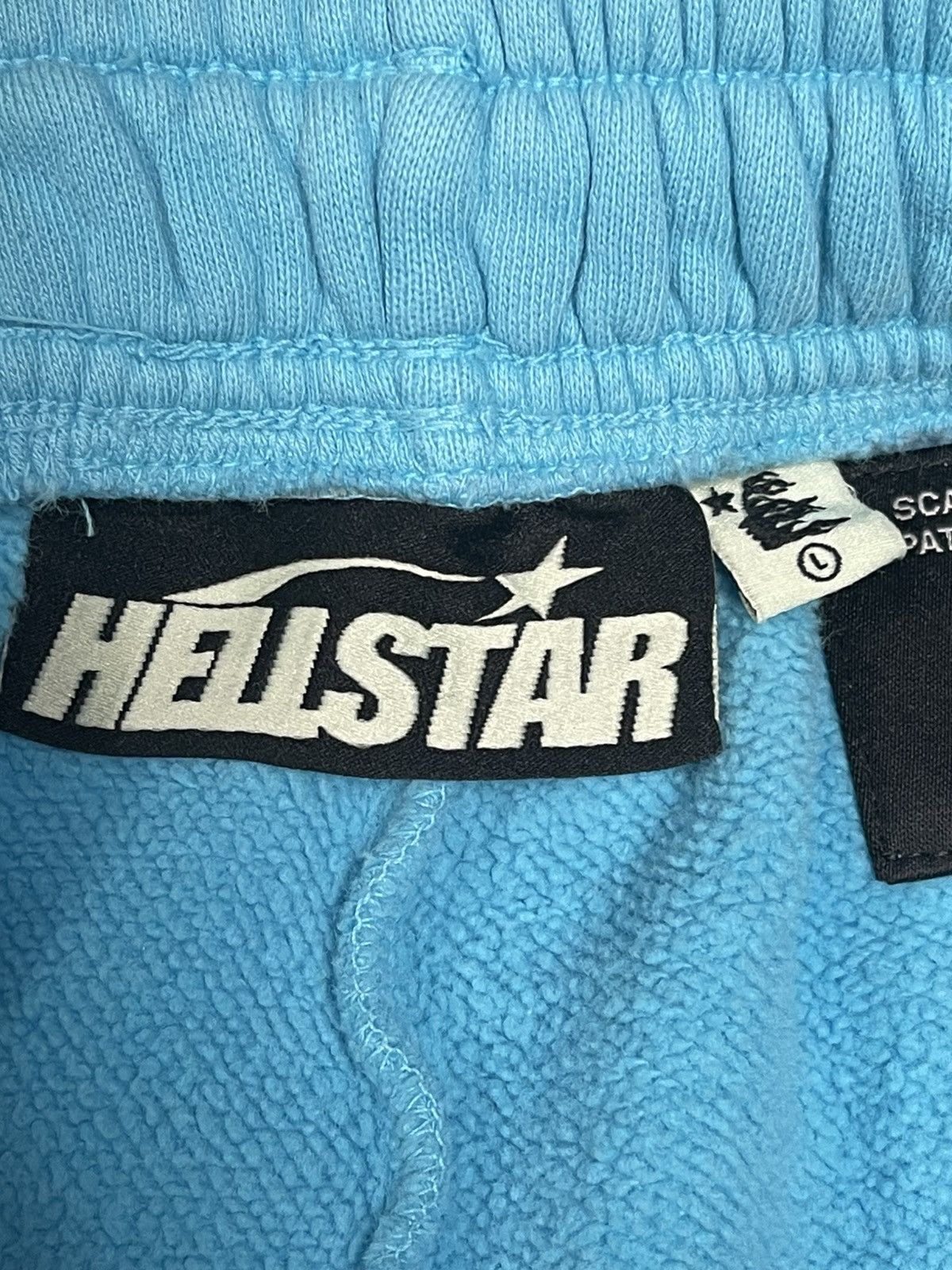 HELLSTAR Size L - Hellstar Studio Shorts Blue Flame Brand New! Size US 32 / EU 48 - 5 Thumbnail