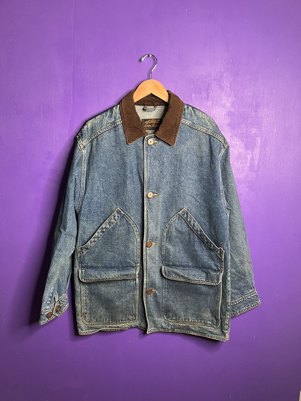 Eddie Bauer × Vintage Vintage 90s Eddie Bauer denim chore jacket 