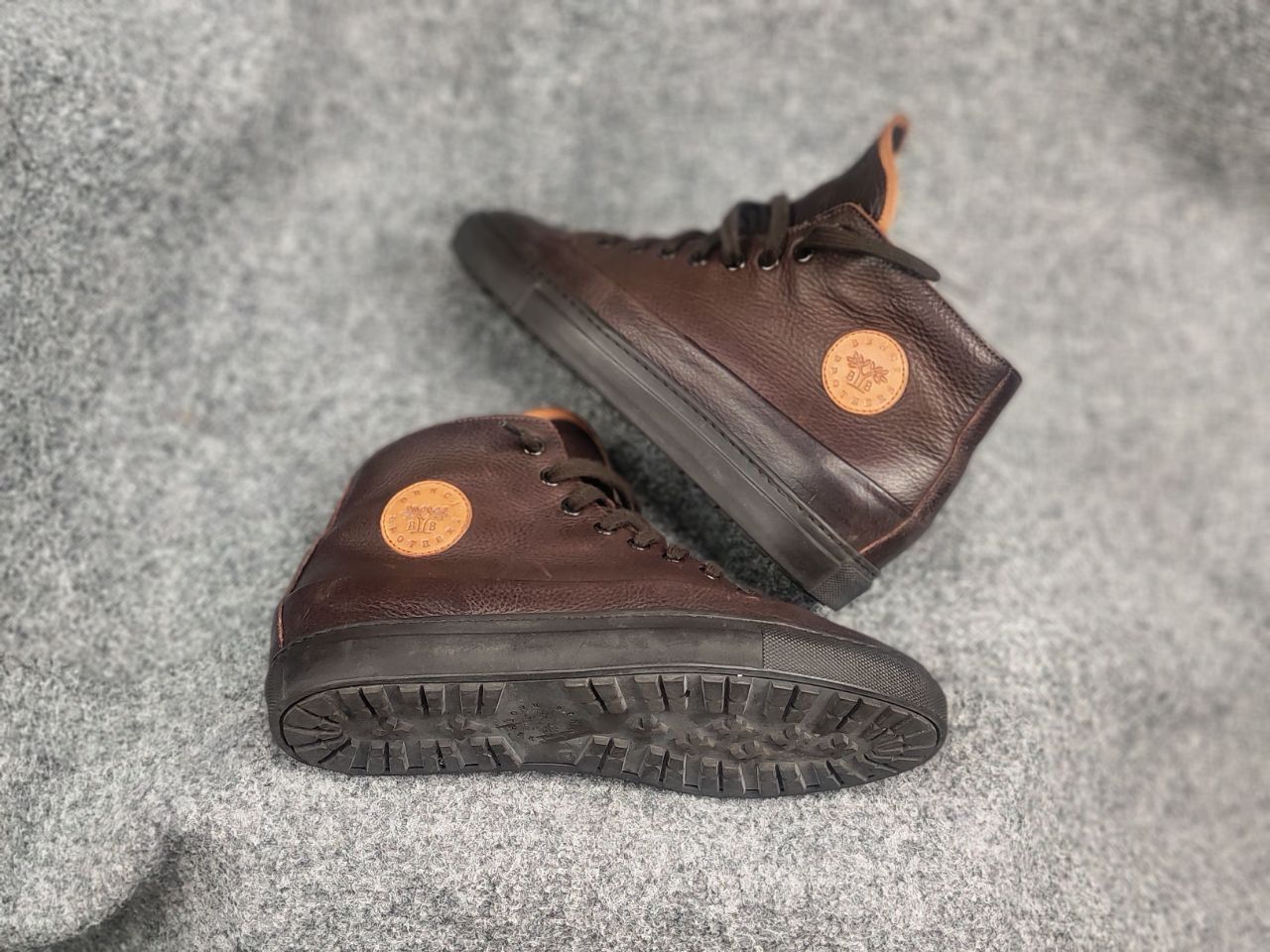 Other Benci Brothers scrambler Fur brown leather boots Sneakers Size US 8 / IT 38 - 2 Thumbnail