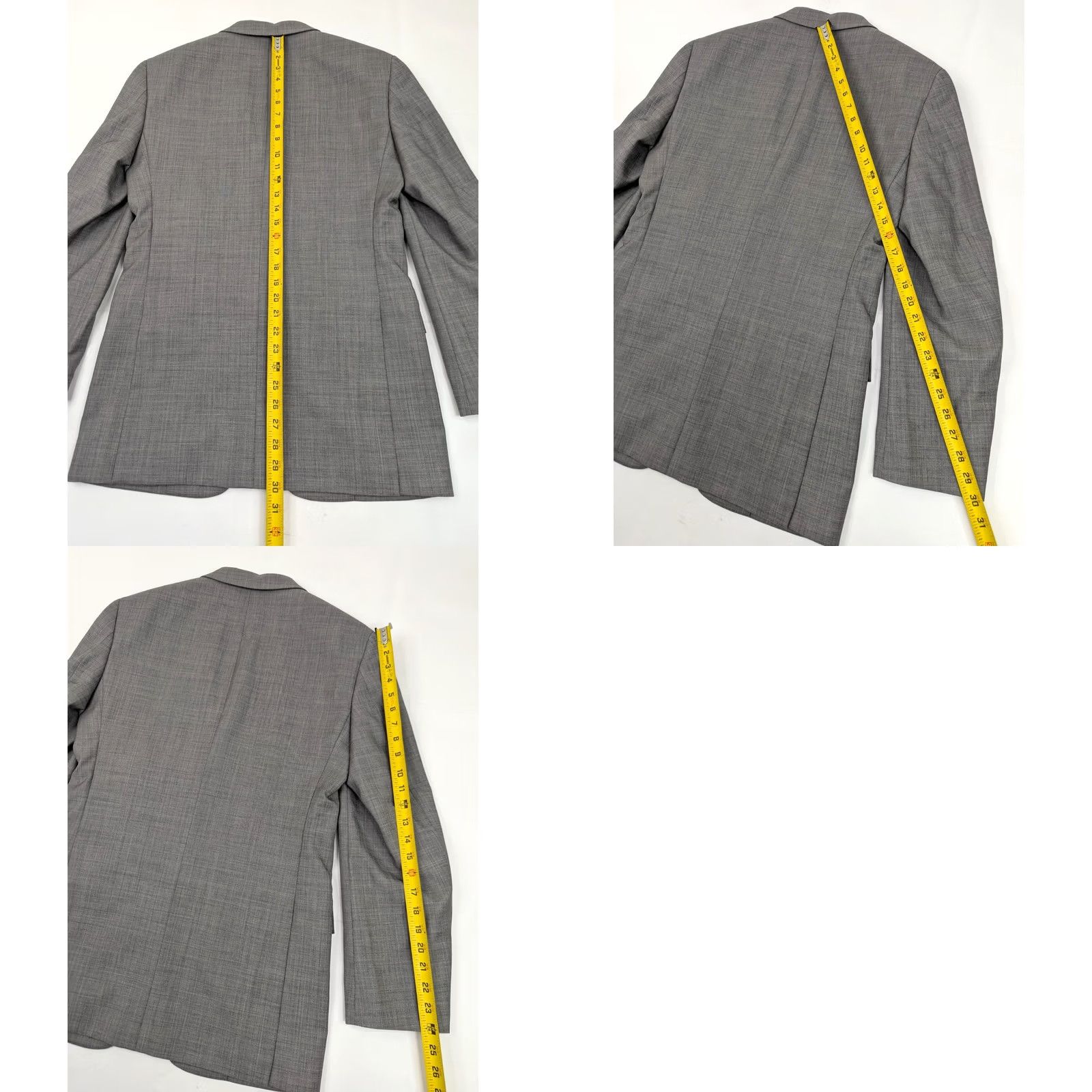 Egara VINTAGE: not applicable; Egara Wool Heathered Gray Sport Coat Blazer Men 38 Long (38x30) 2-Button EUC Size 38R - 9 Thumbnail