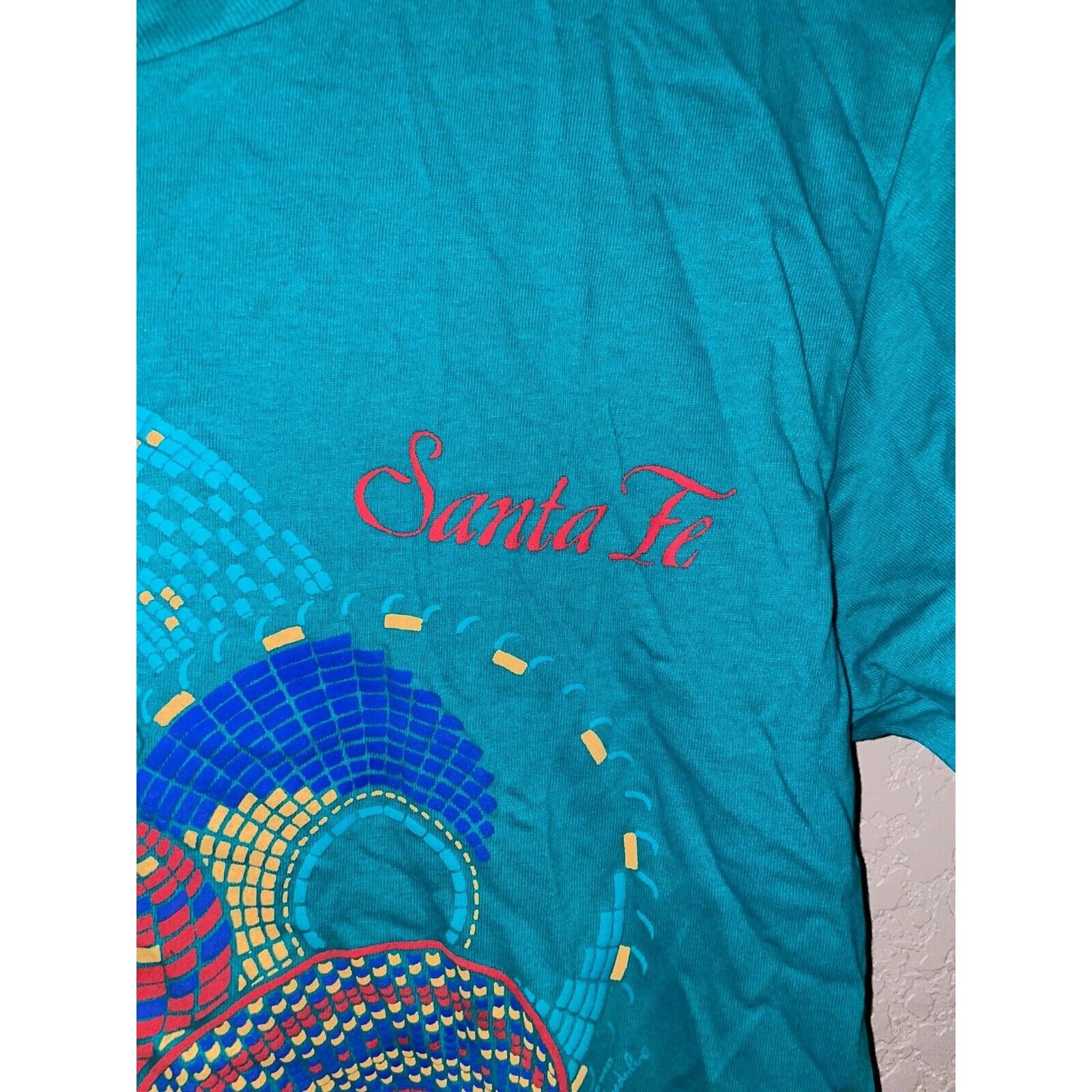 Jerzees Vintage Santa Fe Native American Shirt Pottery Tee VTG 90s M Size US M / EU 48-50 / 2 - 2 Thumbnail