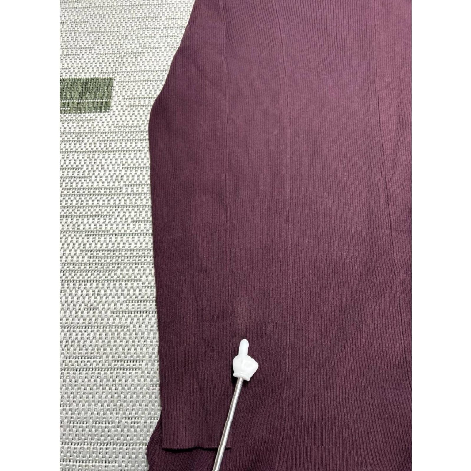 Reiss Reiss Mimi Fluted Knit Dress Womens Medium Purple Stretch Flippy Hem Turtleneck Dress Size M / US 6-8 / IT 42-44 - 4 Thumbnail