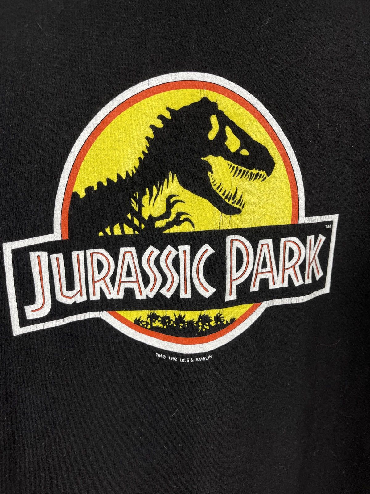 Vintage Vintage Jurassic Park 1992 Movie Merch T-shirt Double Hanes Size US XL / EU 56 / 4 - 9 Thumbnail