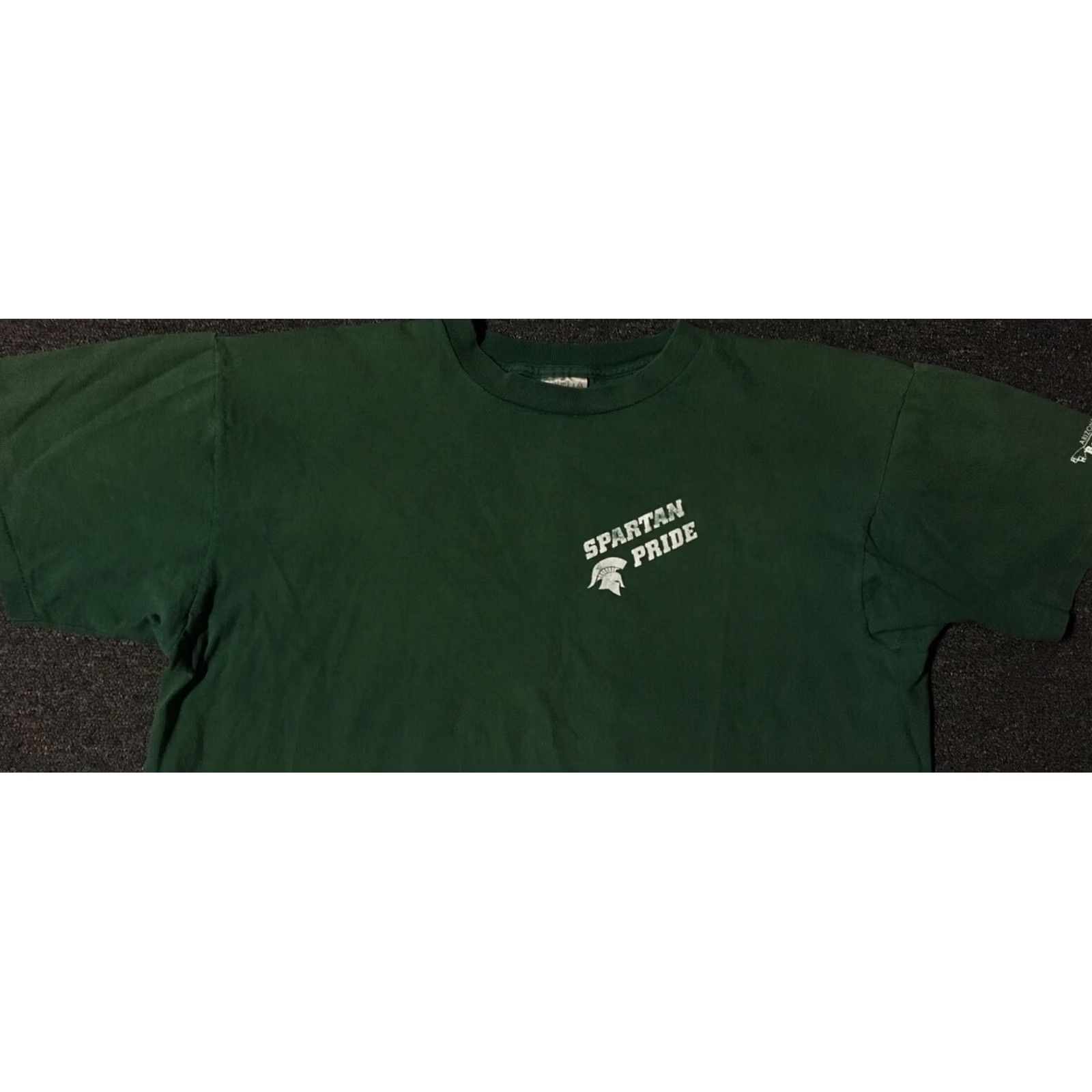 Vintage VINTAGE Spartan Pride Green Machine T-Shirt XL Men Small Stitch Track Football Grunge School 90s USA Retro Size US XL / EU 56 / 4 - 7 Thumbnail