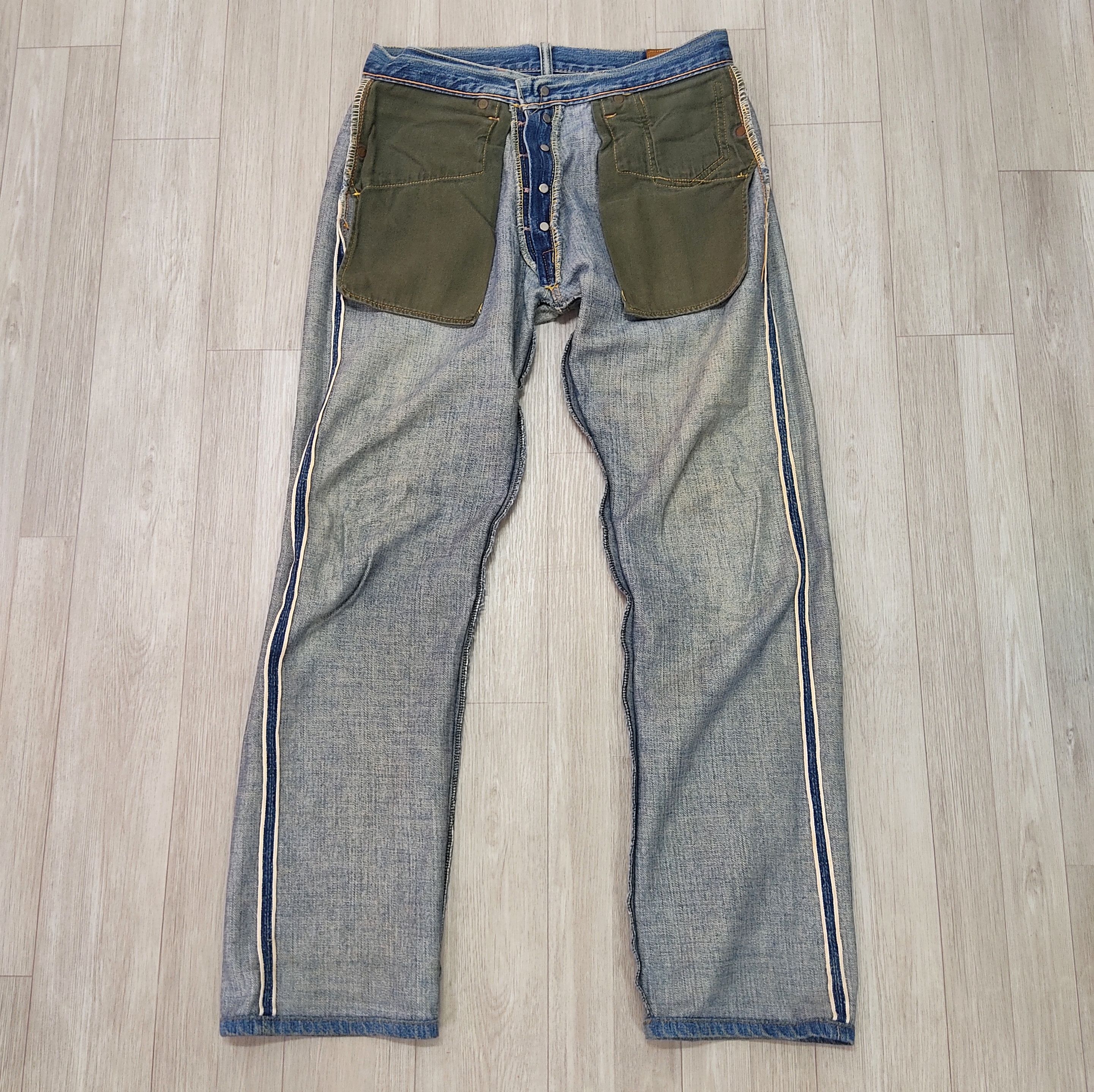 Japanese Brand Vintage Cloze Jeans Distressed Selvedge Denim Pants Size US 32 / EU 48 - 13 Thumbnail