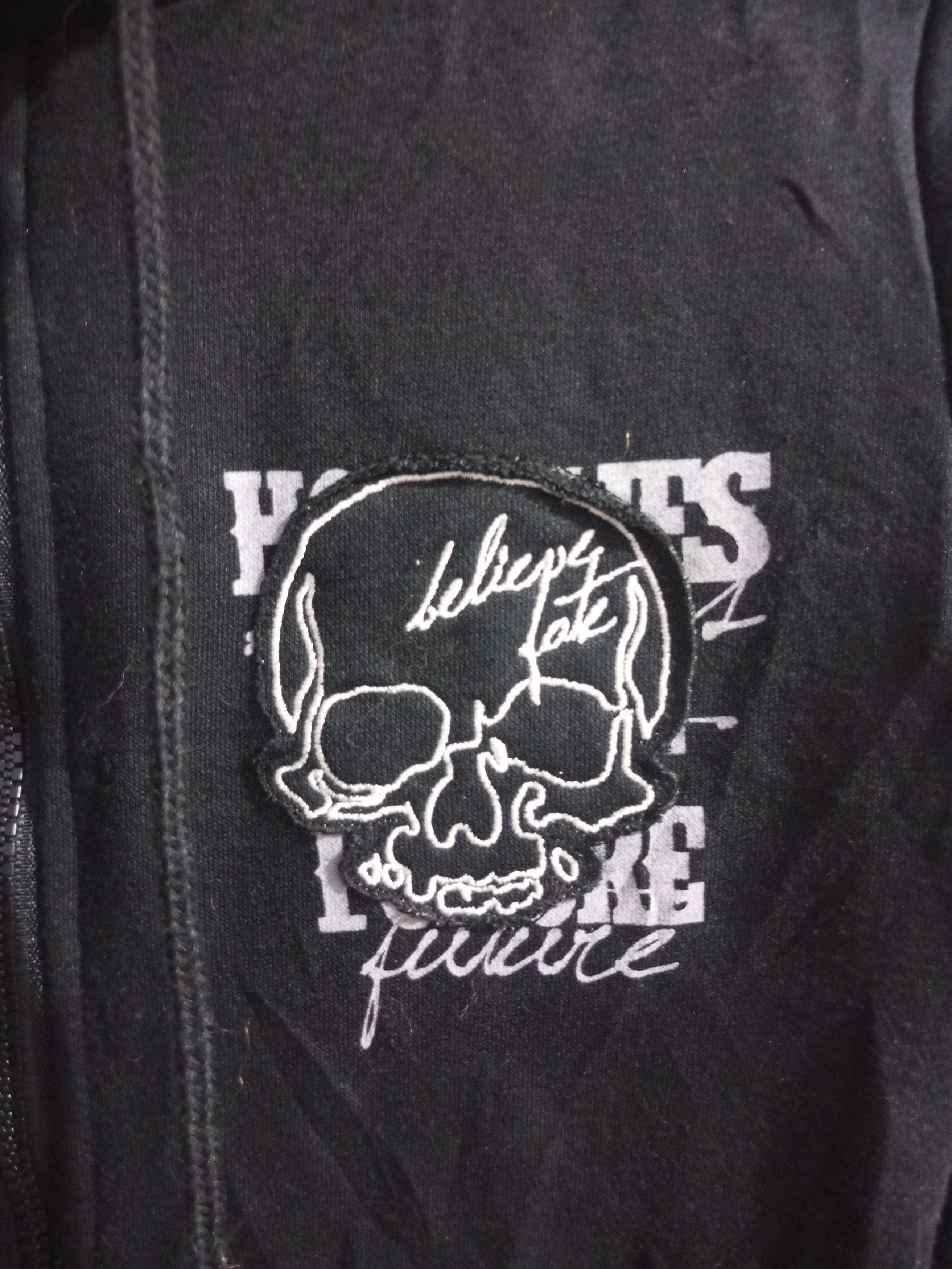 Japanese Brand × Vintage Vintage Ghost of harlem distressed fur hoodie Size US S / EU 44-46 / 1 - 4 Thumbnail