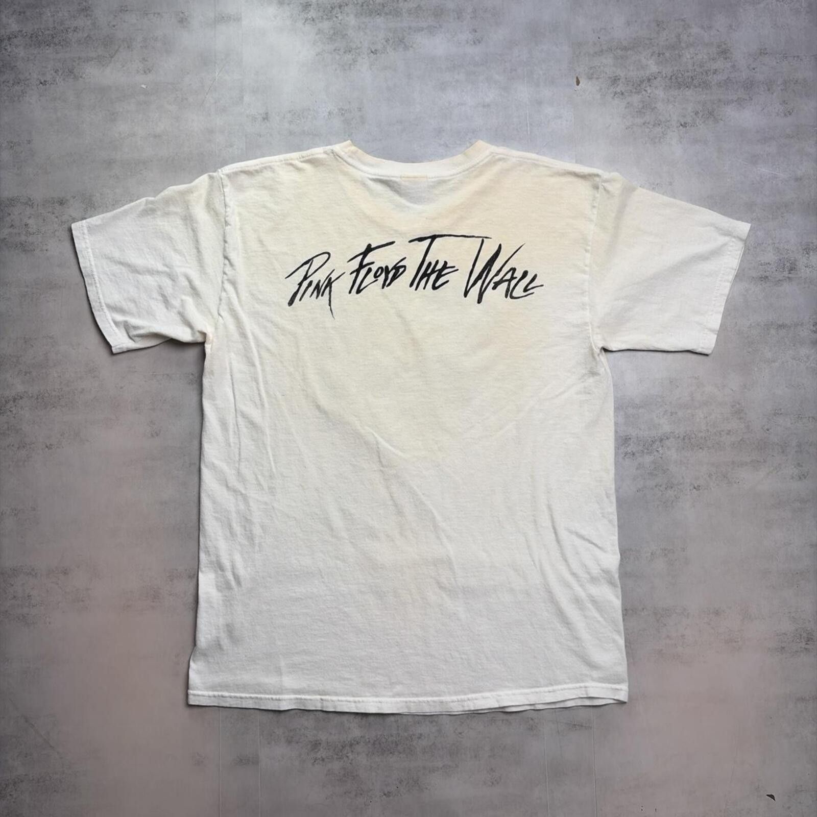 Other Y2K White Pink Floyd The Wall Tour Band Distressed T-Shirt Size US L / EU 52-54 / 3 - 2 Thumbnail