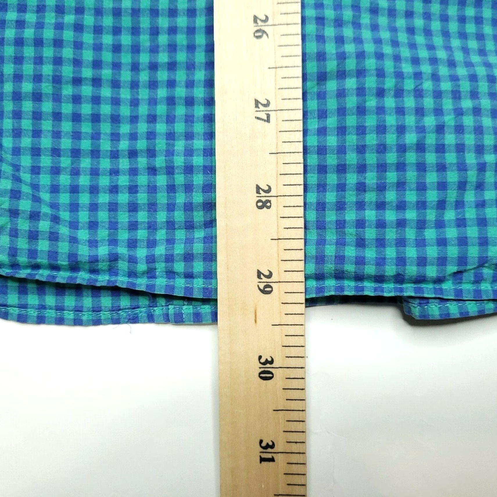J.Crew VINTAGE J.CREW Blue Green Check Plaid Button-Up Long Sleeve Shirt Adult Small Cotton Mens Size US S / EU 44-46 / 1 - 8 Thumbnail