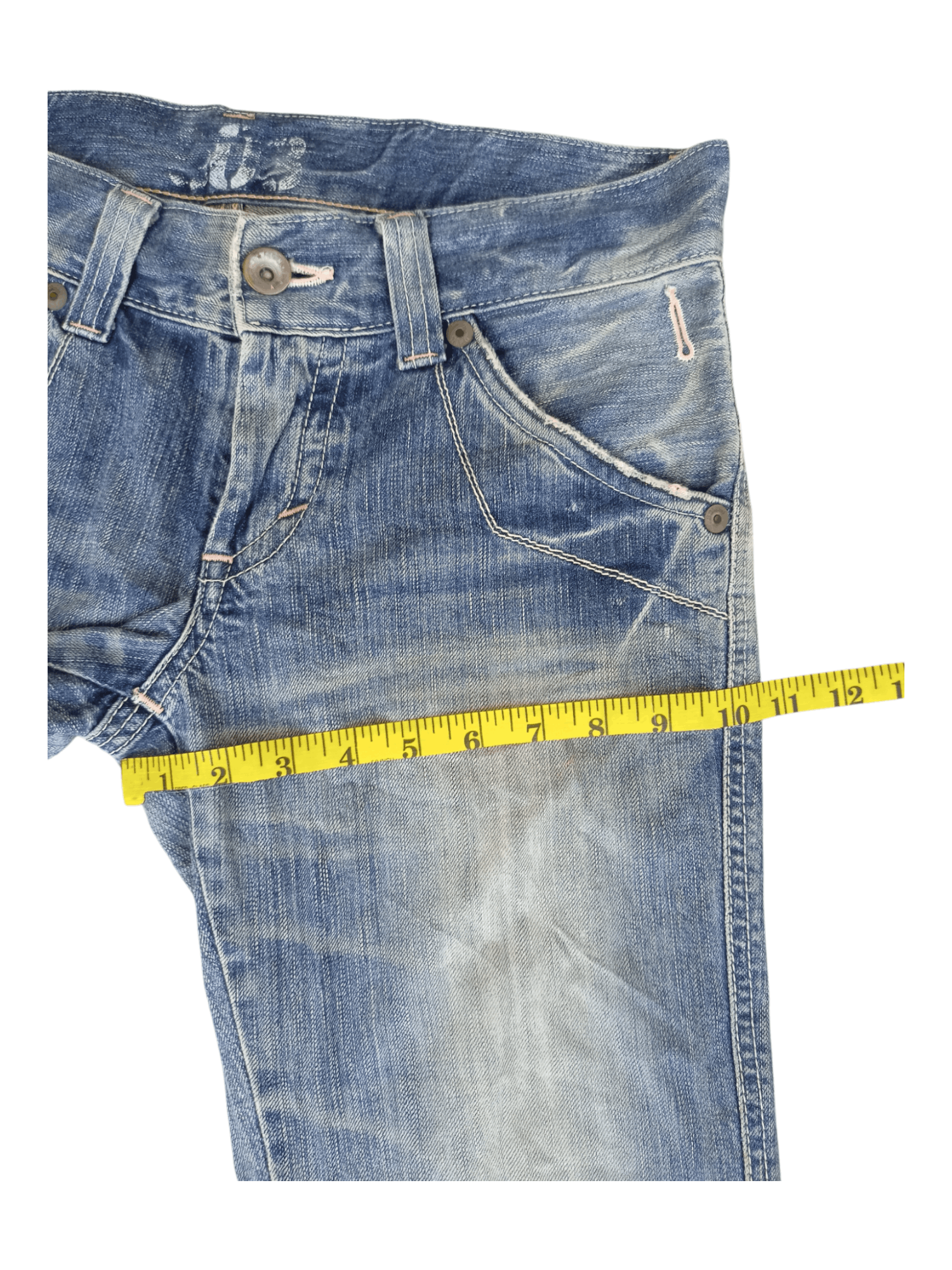 Edwin Edwin 503 Blue Trip Buckle Back Flare Jeans Size US 31 - 25 Thumbnail