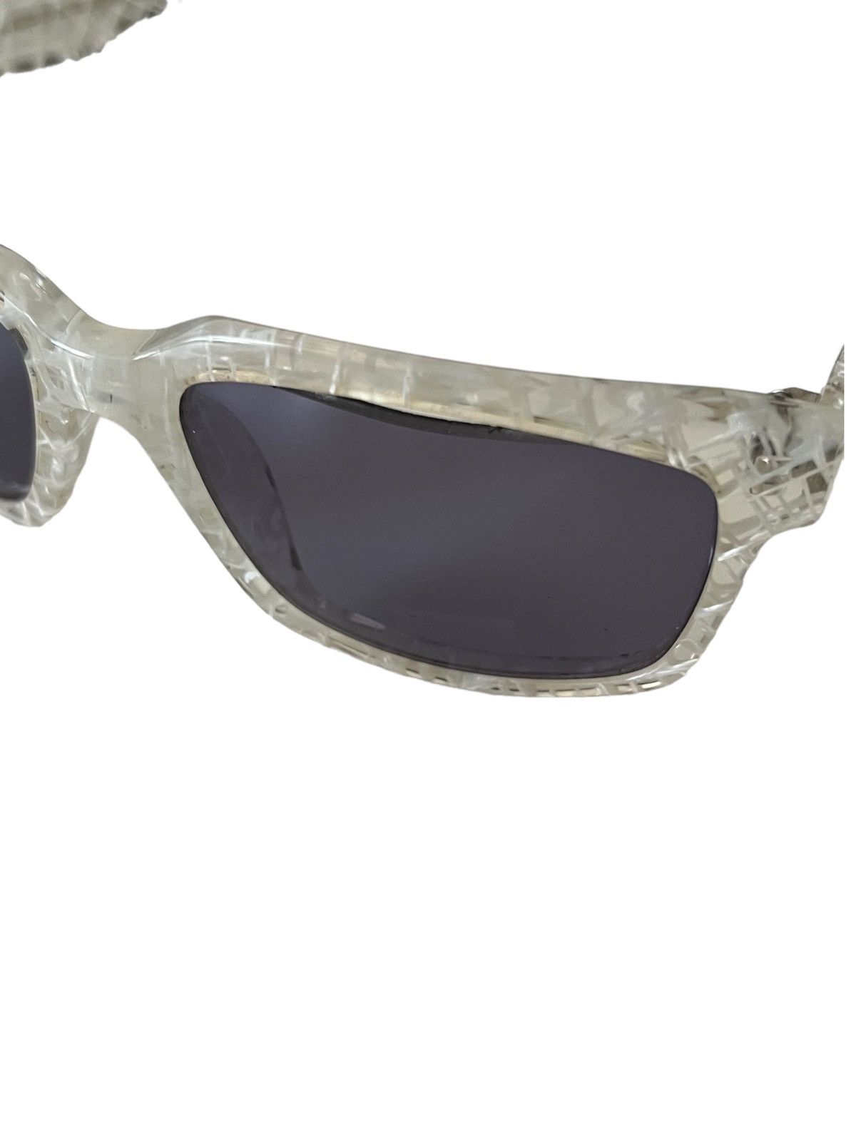 Linda Farrow × Raf Simons 1/1 Cracked-effect sunglasses Size ONE SIZE - 3 Thumbnail