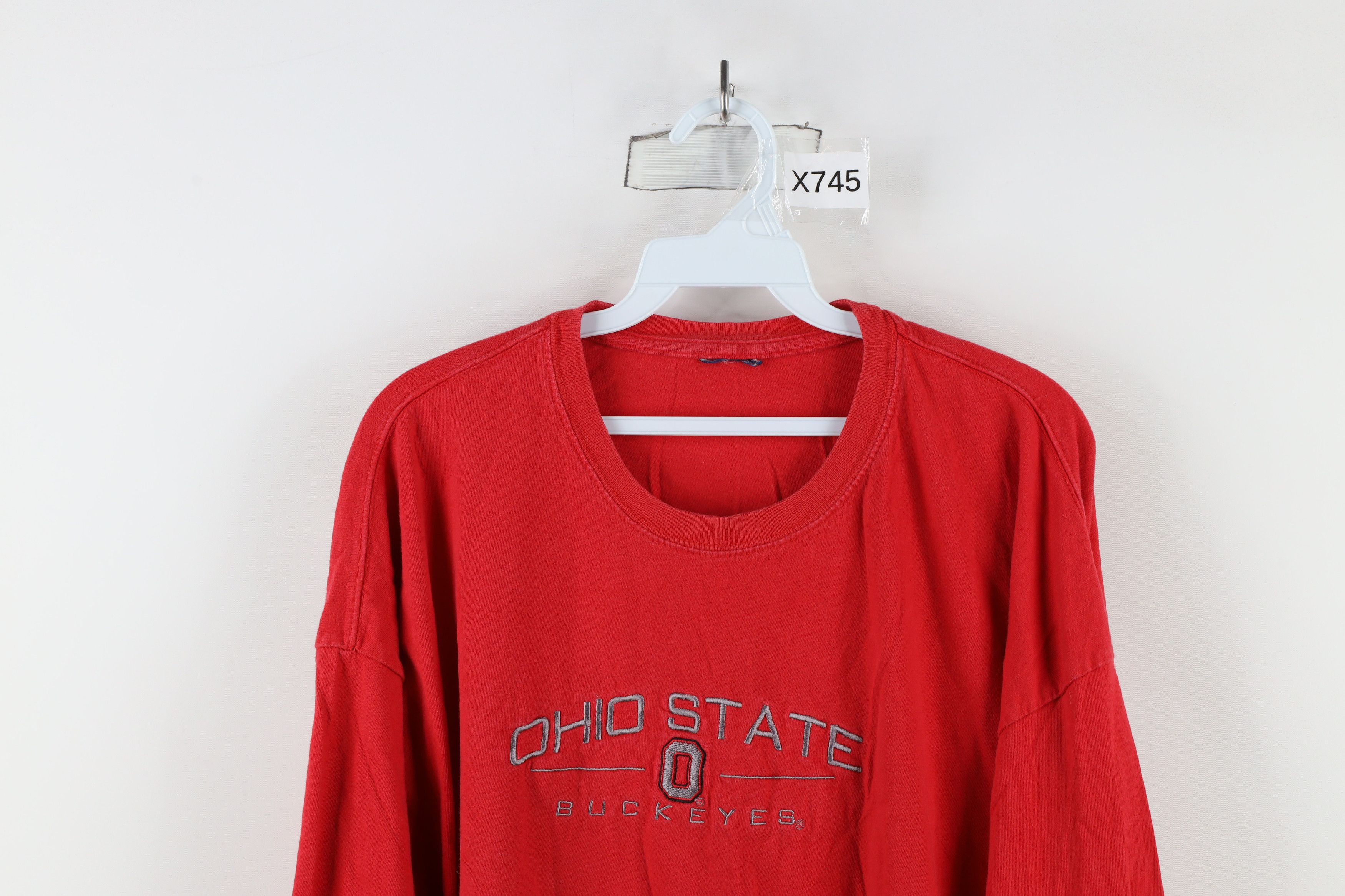 Vintage Vintage 90s Ohio State University Long Sleeve T-Shirt Size US XXL / EU 58 / 5 - 2 Thumbnail