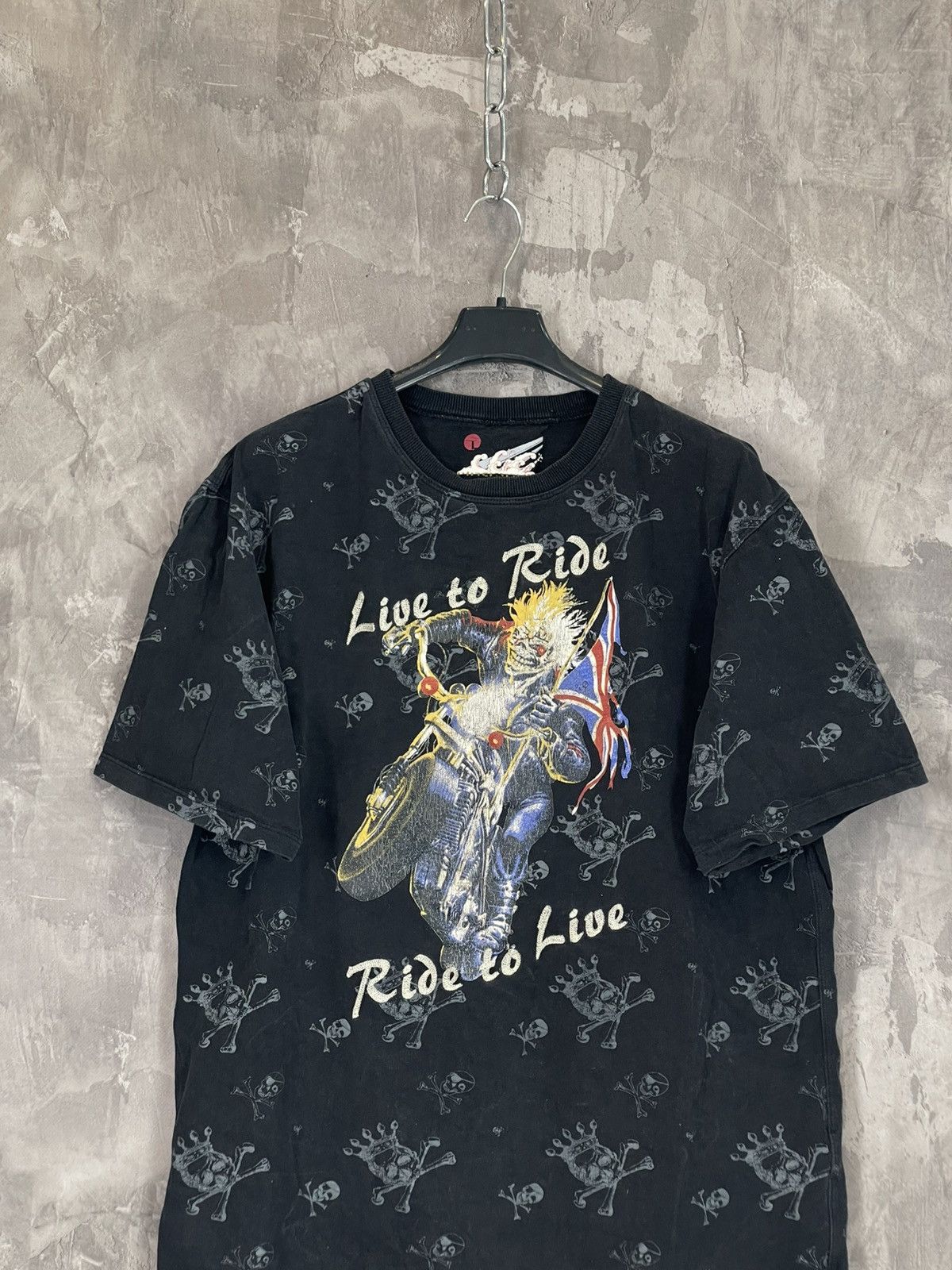 Vintage Vintage Live To Ride Harley Davidson Vibe Moto T-Shirt Size US L / EU 52-54 / 3 - 2 Thumbnail
