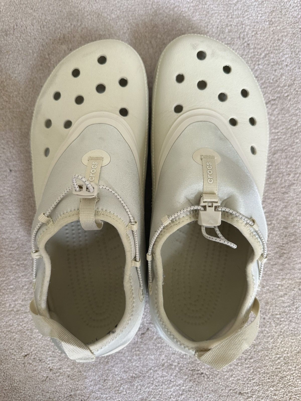 Crocs × Satisfy Crocs x Satisfy Trail Clog Technical Running Shoe Bone Beige Size US 11 / EU 44 - 4 Thumbnail