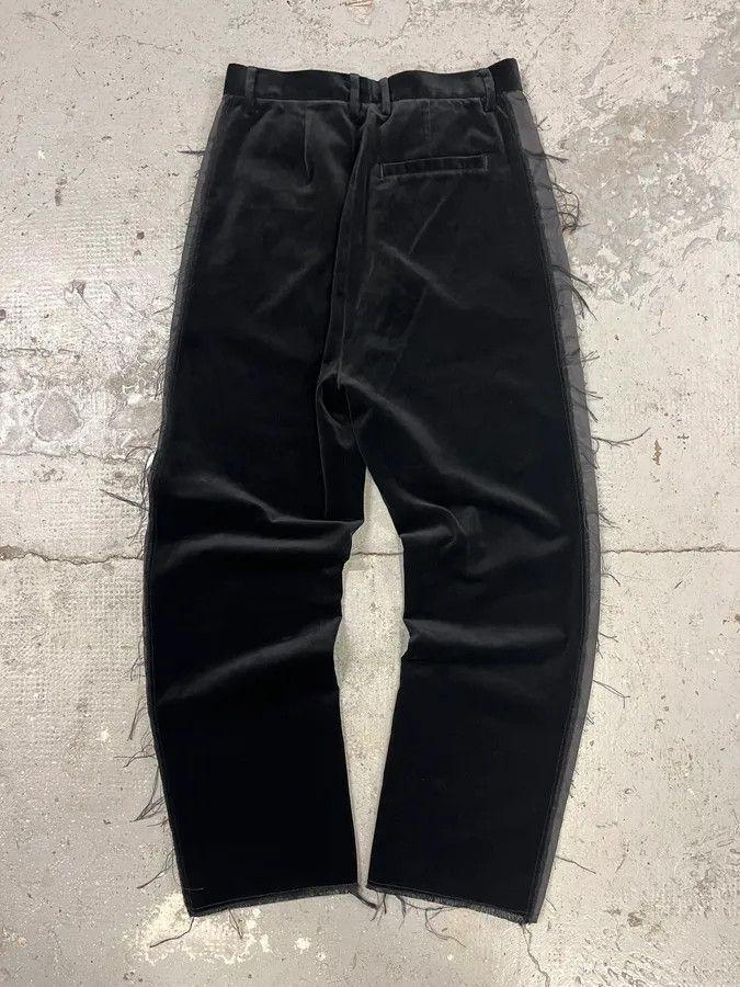 Maison Margiela × Vintage Maison Margiela MM6 Velvet Distressed Lines Pants Size 26" / US 2 / IT 38 - 8 Thumbnail