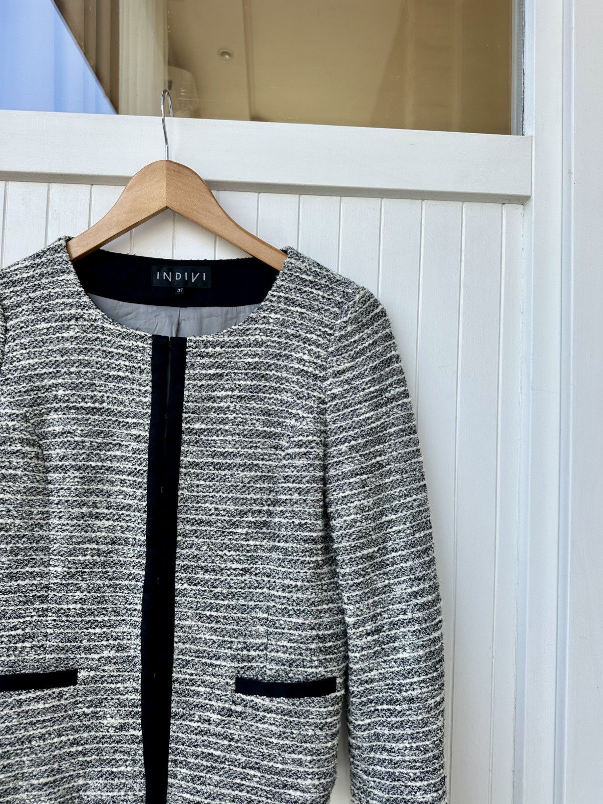 Japanese Brand 🇯🇵Vintage Made in Japan Indivi Blazer Size M / US 6-8 / IT 42-44 - 3 Thumbnail