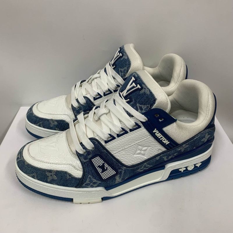 Louis Vuitton Louis Vuitton Denim Low-Top Fashion Sneakers -2508 Size US 8 / EU 41 - 1 Thumbnail