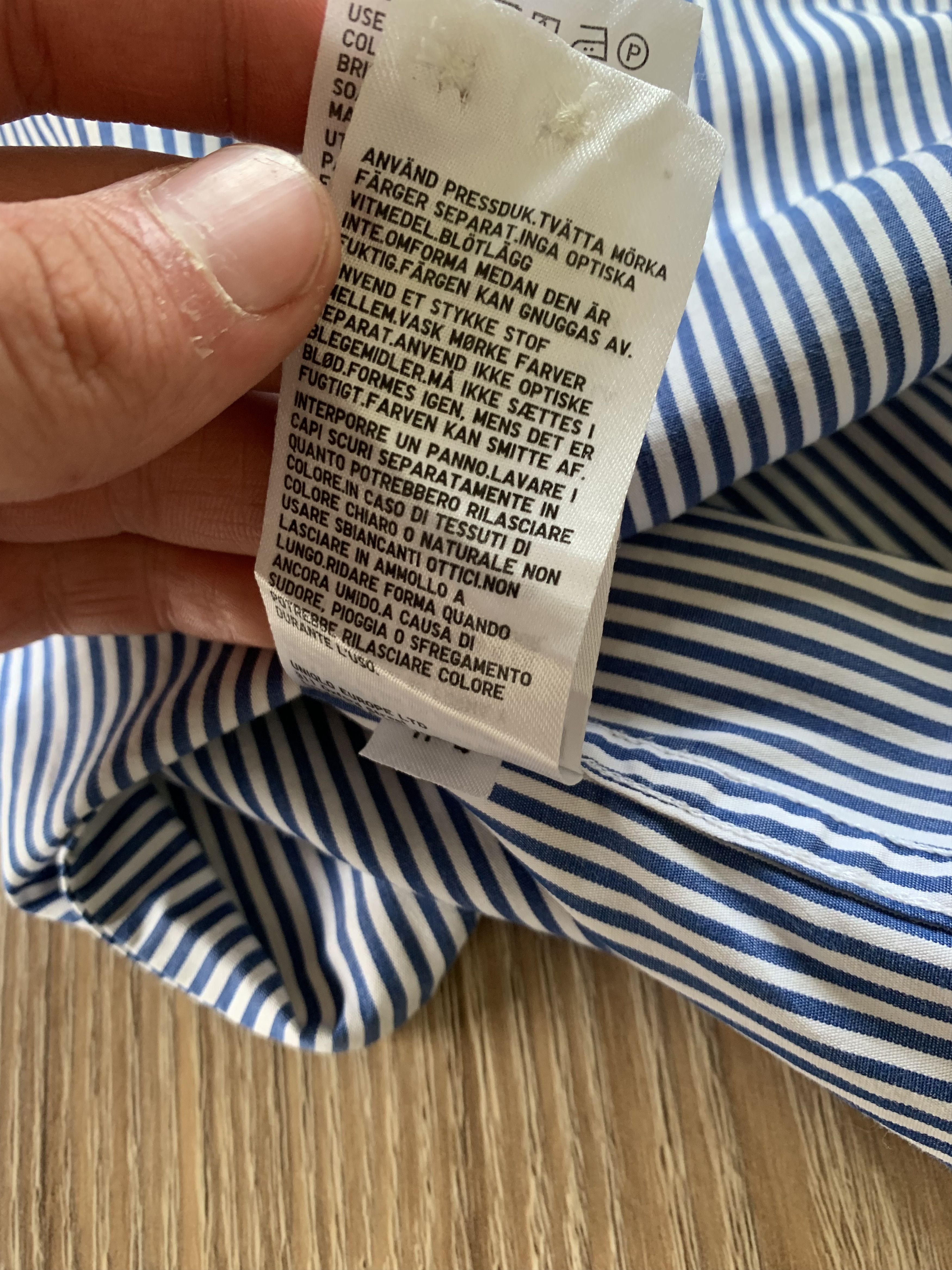 Uniqlo × Vintage Uniqlo Cotton Long Sleeve Stripe Button Down Shirt Size US L / EU 52-54 / 3 - 8 Thumbnail
