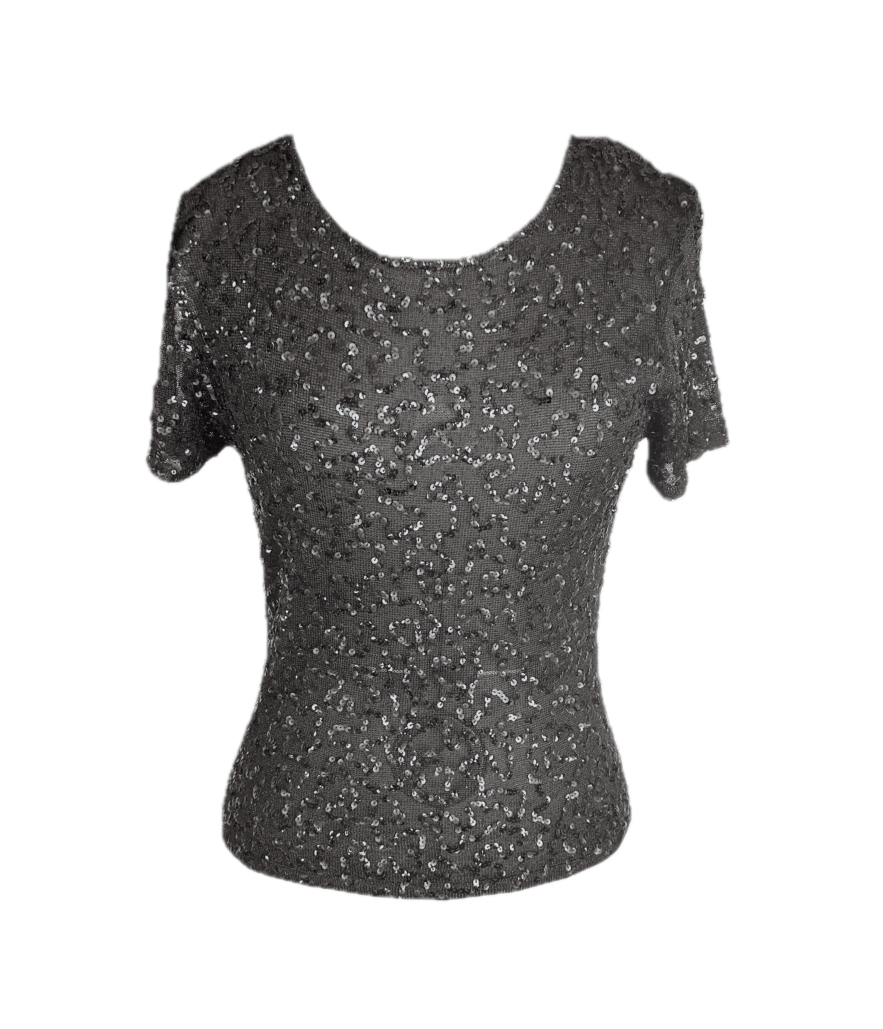Emanuel Ungaro Emanuel Ungaro Sheer Sequin Blouse Size S / US 4 / IT 40 - 2 Thumbnail