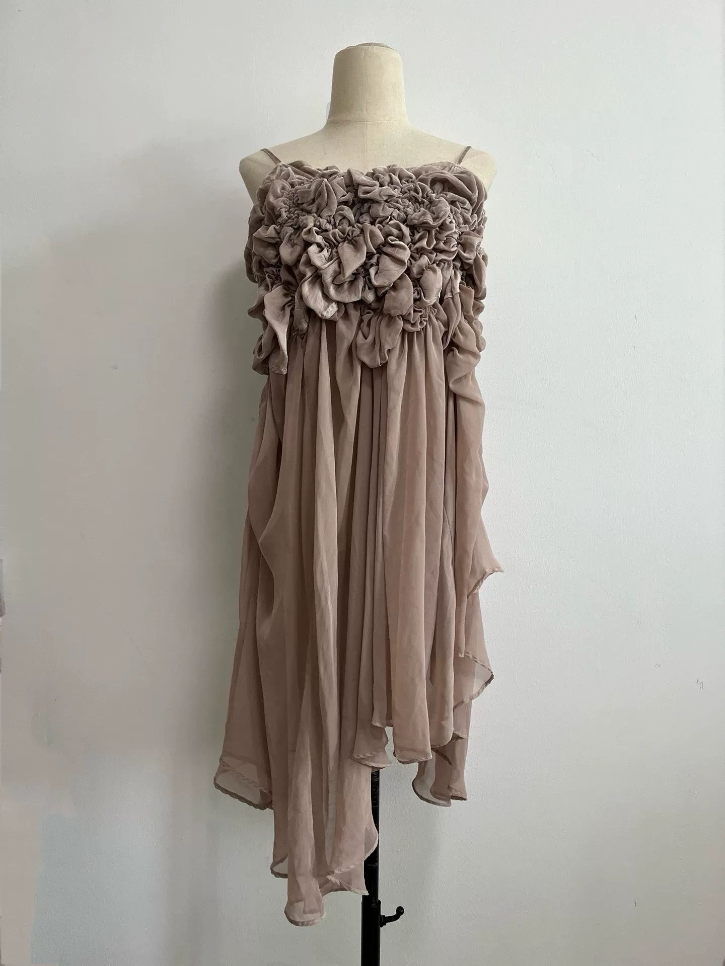 Nozomi Ishiguro Nozomi Ishiguro Pleated Spliced Dress Size M / US 6-8 / IT 42-44 - 1 Thumbnail