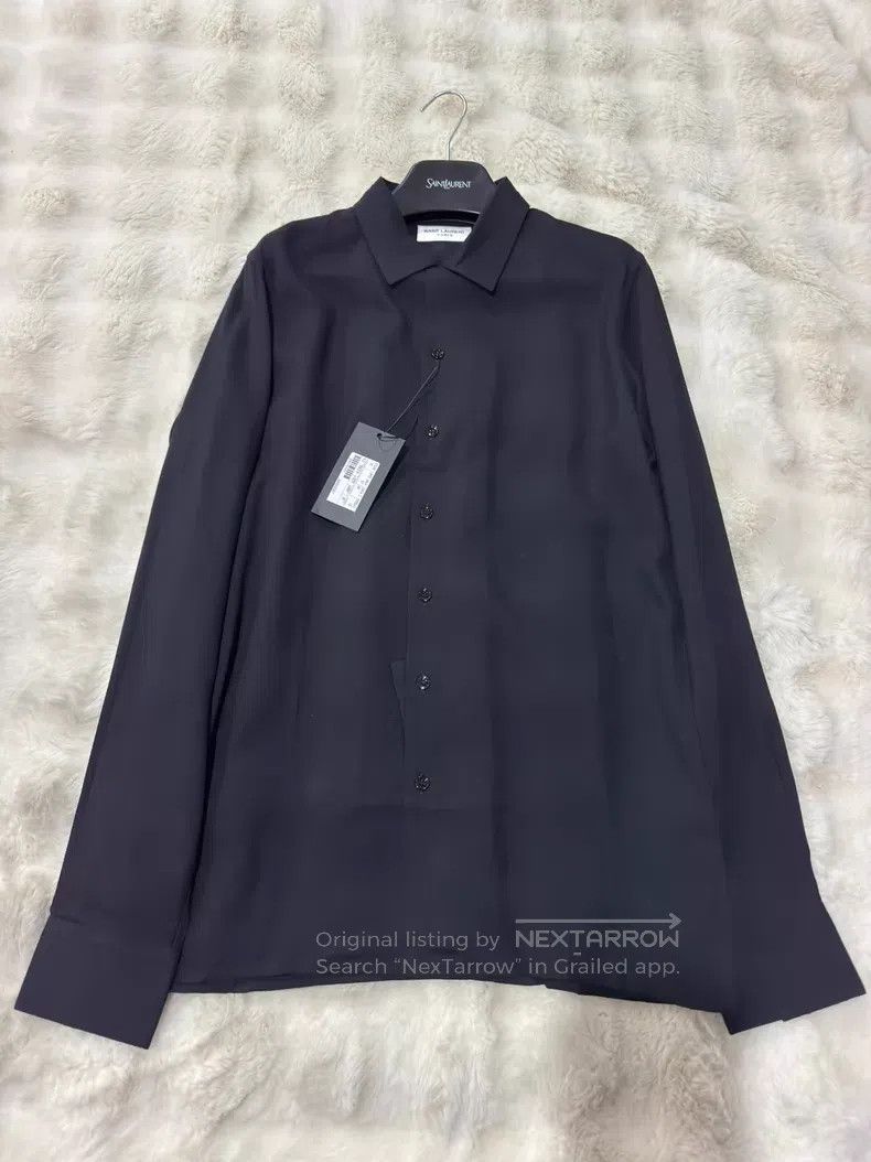 Saint Laurent Paris Saint Laurent Paris size 38 Solid Color Shirt Size S / US 4 / IT 40 - 1 Thumbnail