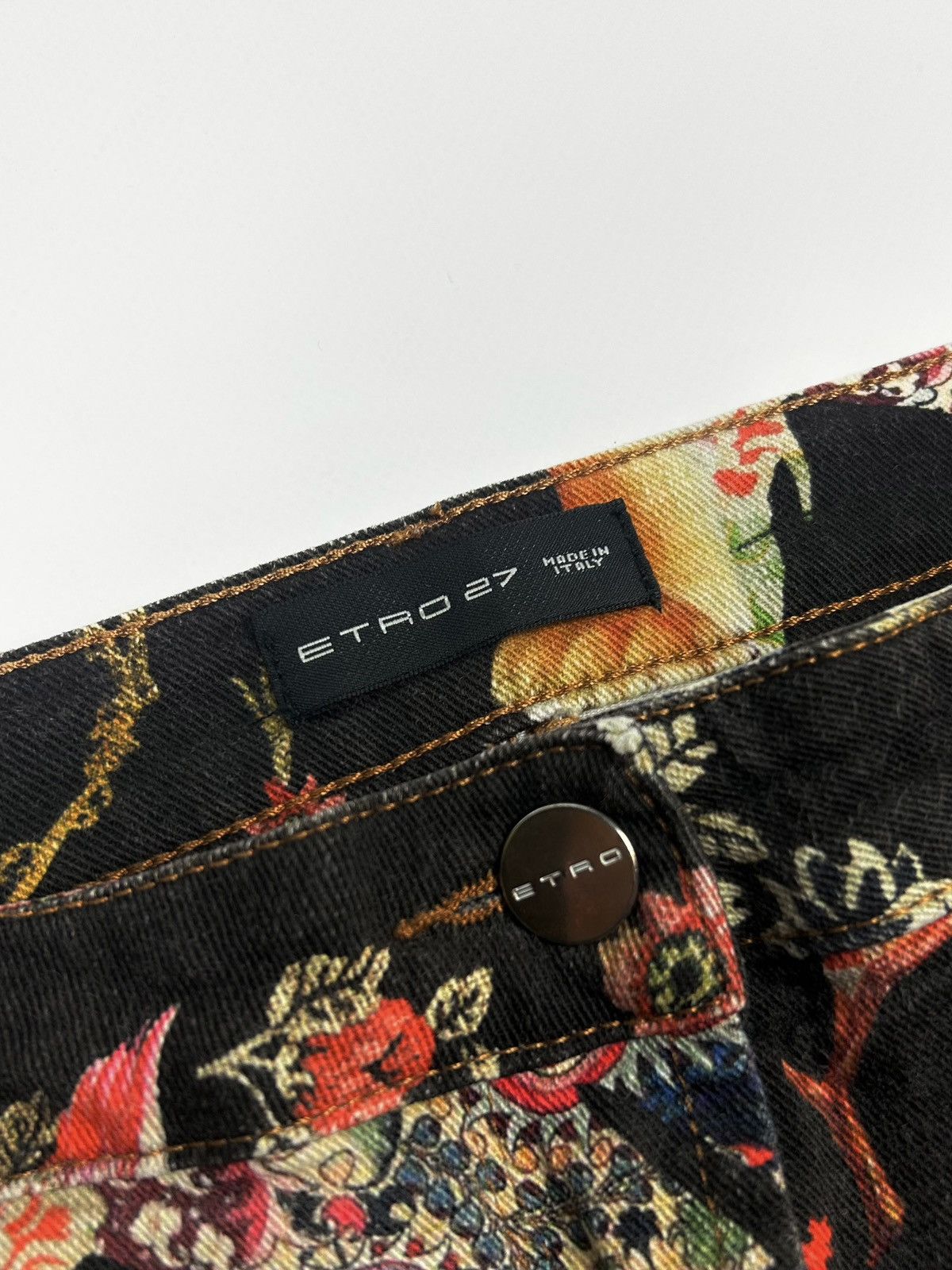 Etro ETRO Milano womens Tiger & Floral Print Pants Size 27" / US 4 / IT 40 - 11 Thumbnail