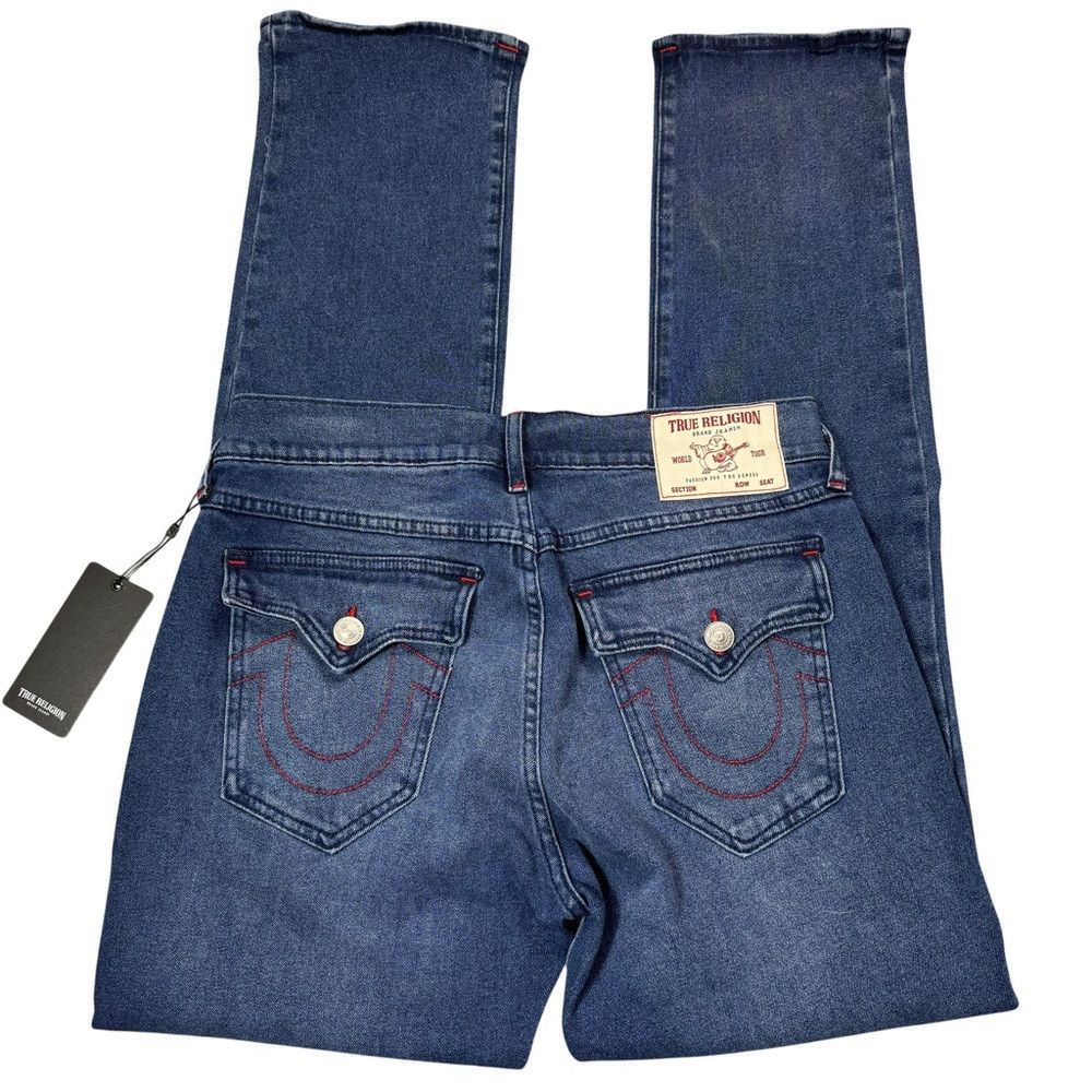 True Religion NWT New $159 True Religion Ricky Straight Leg Flap Pockets Size US 30 / EU 46 - 5 Thumbnail