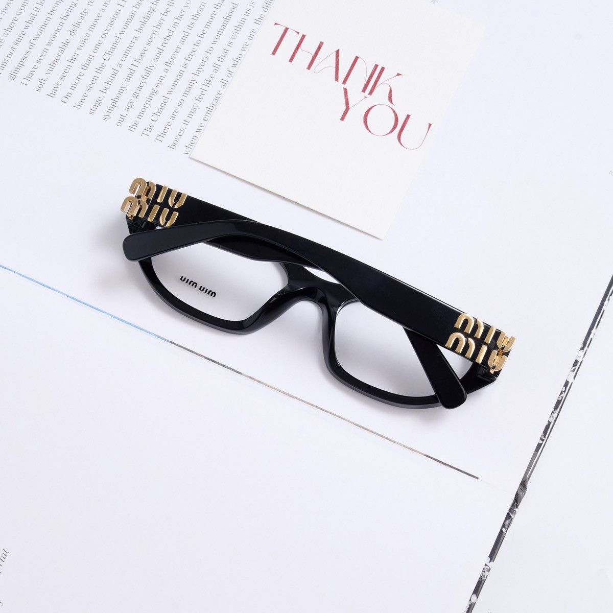 Miu Miu MIU MIU 0MU 03WV 16K1O1 GLASSES Size ONE SIZE - 6 Thumbnail