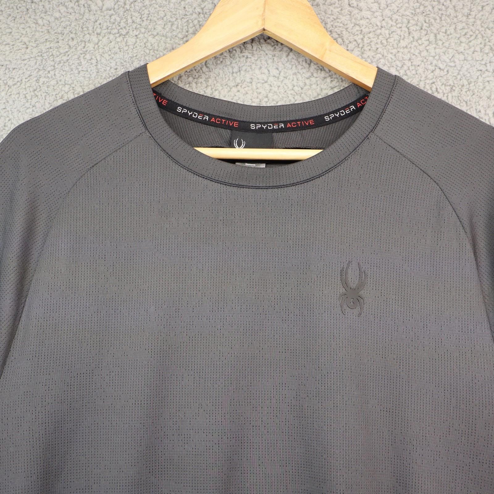 Spyder Spyder Active T-Shirt Men Large Black Crew Neck Performance Size US L / EU 52-54 / 3 - 2 Thumbnail