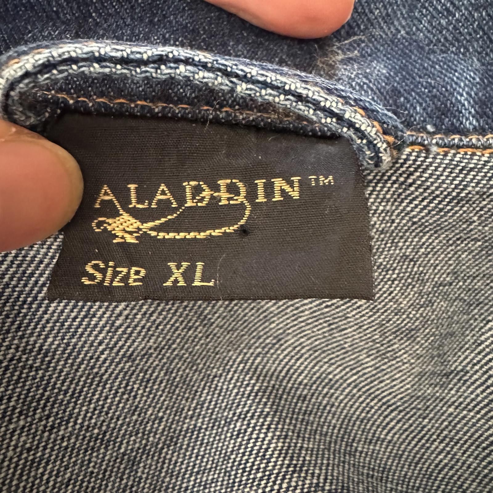 Other Vintage 90s Aladdin Las Vegas Casino Denim Jacket Size US XL / EU 56 / 4 - 4 Thumbnail