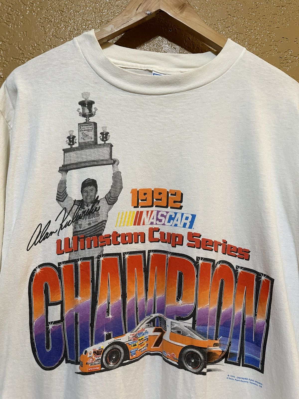 NASCAR × Vintage 1992 Alan Kulwicki NASCAR Winston Cup Champion t shirt Size US L / EU 52-54 / 3 - 2 Thumbnail