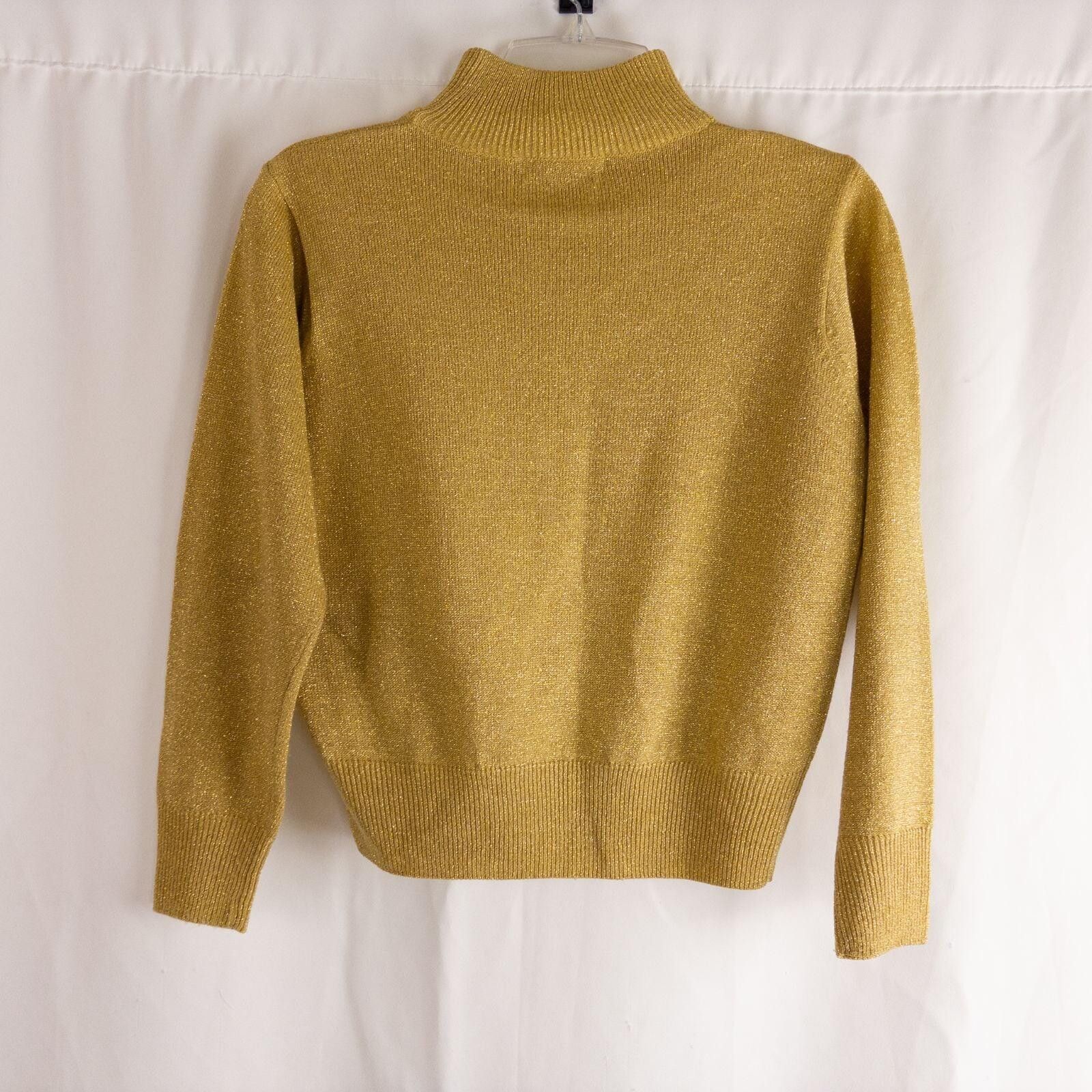 Other Dress Barn Gold Solid Top Womens Small Petite Size S / US 4 / IT 40 - 7 Thumbnail