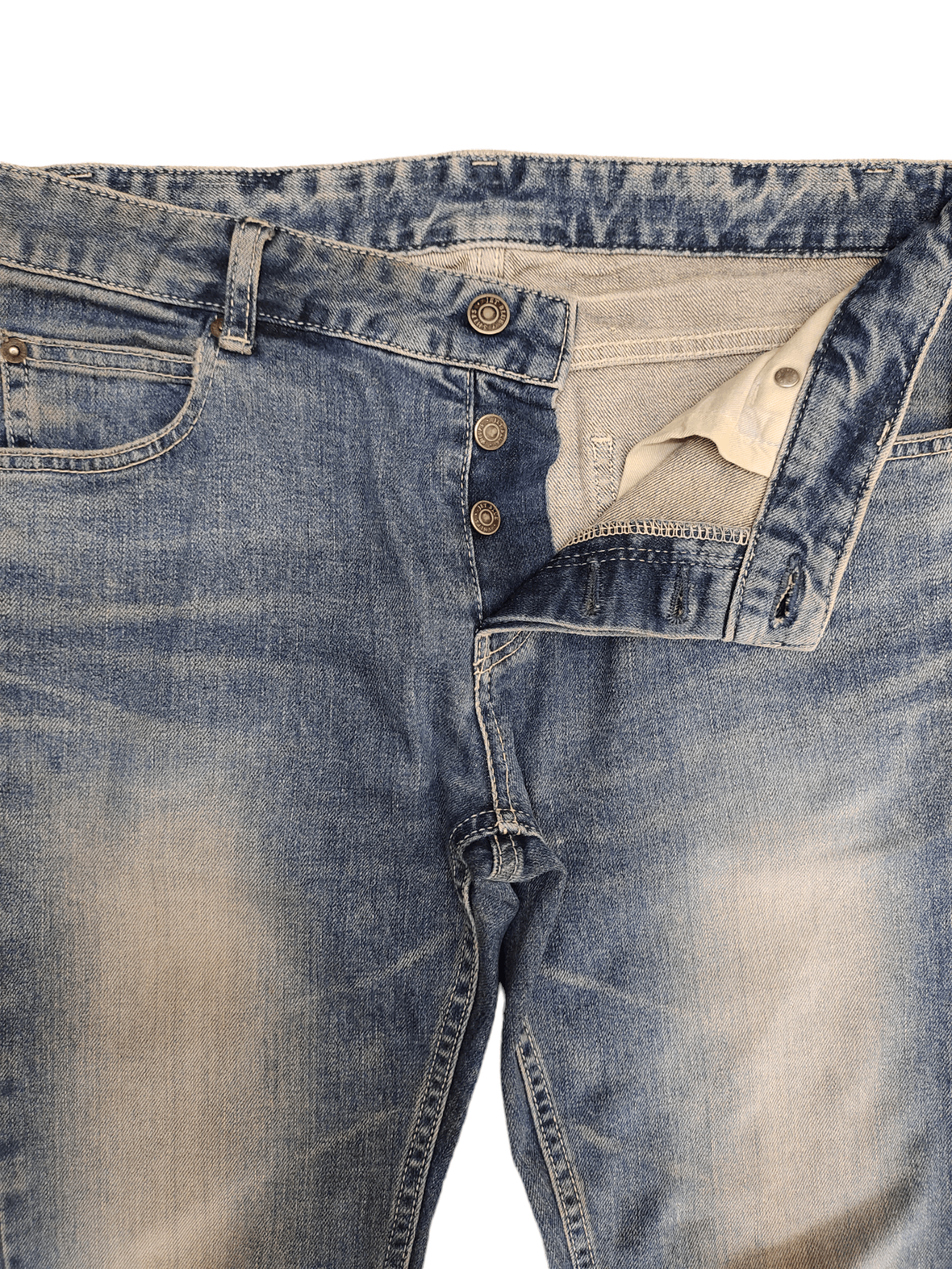 Comme des Garcons × Undercover Japanese Brand Ship Jet Blue Skinny Stone Wash Denim Pants Size US 30 / EU 46 - 7 Thumbnail