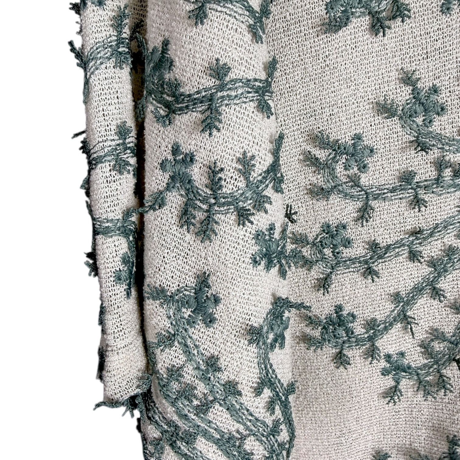 Zara Men's Zara Luxury Resort Shirt Green Embroidered Floral - S Size US S / EU 44-46 / 1 - 3 Thumbnail