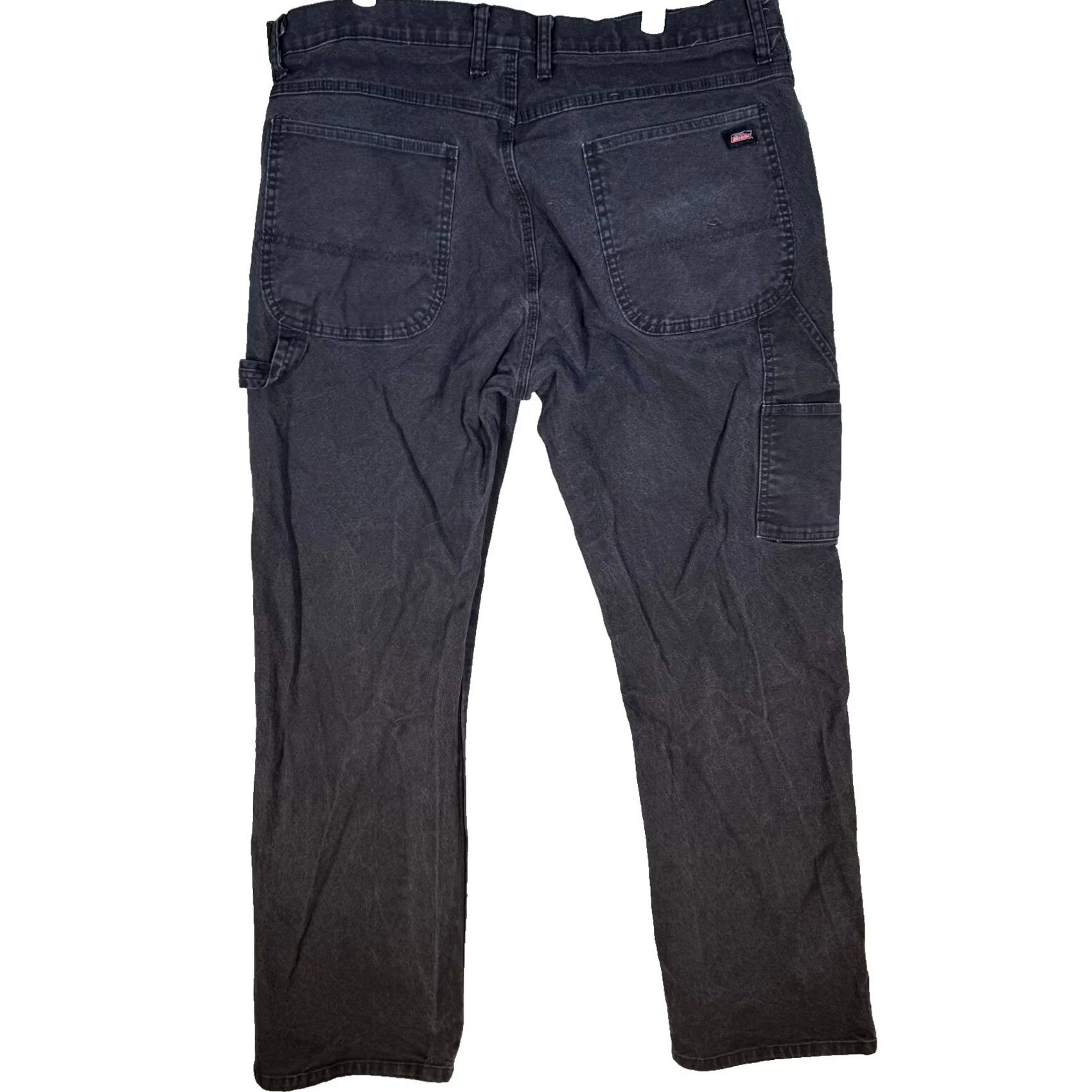 Dickies Dickies Duck Utility Jeans Men's 38x32 Black Workwear Straight Leg Rugged Size US 38 / EU 54 - 2 Thumbnail