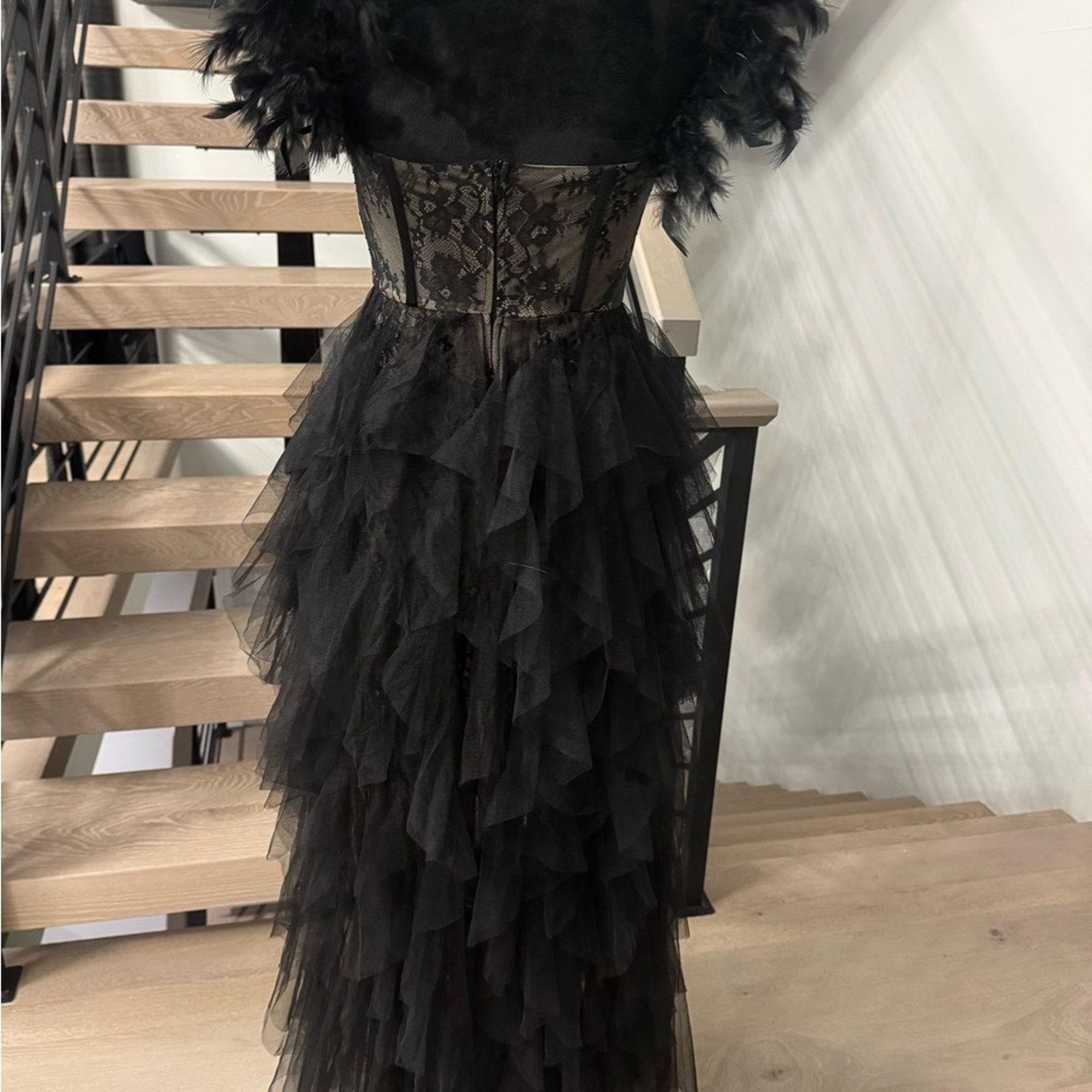 Other New Elegant Black Lace Evening Dress size S Size S / US 4 / IT 40 - 11 Thumbnail