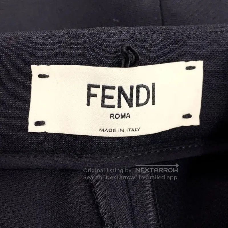 Fendi Fendi Black Cotton Women's Casual Pants . Size 23" - 5 Thumbnail