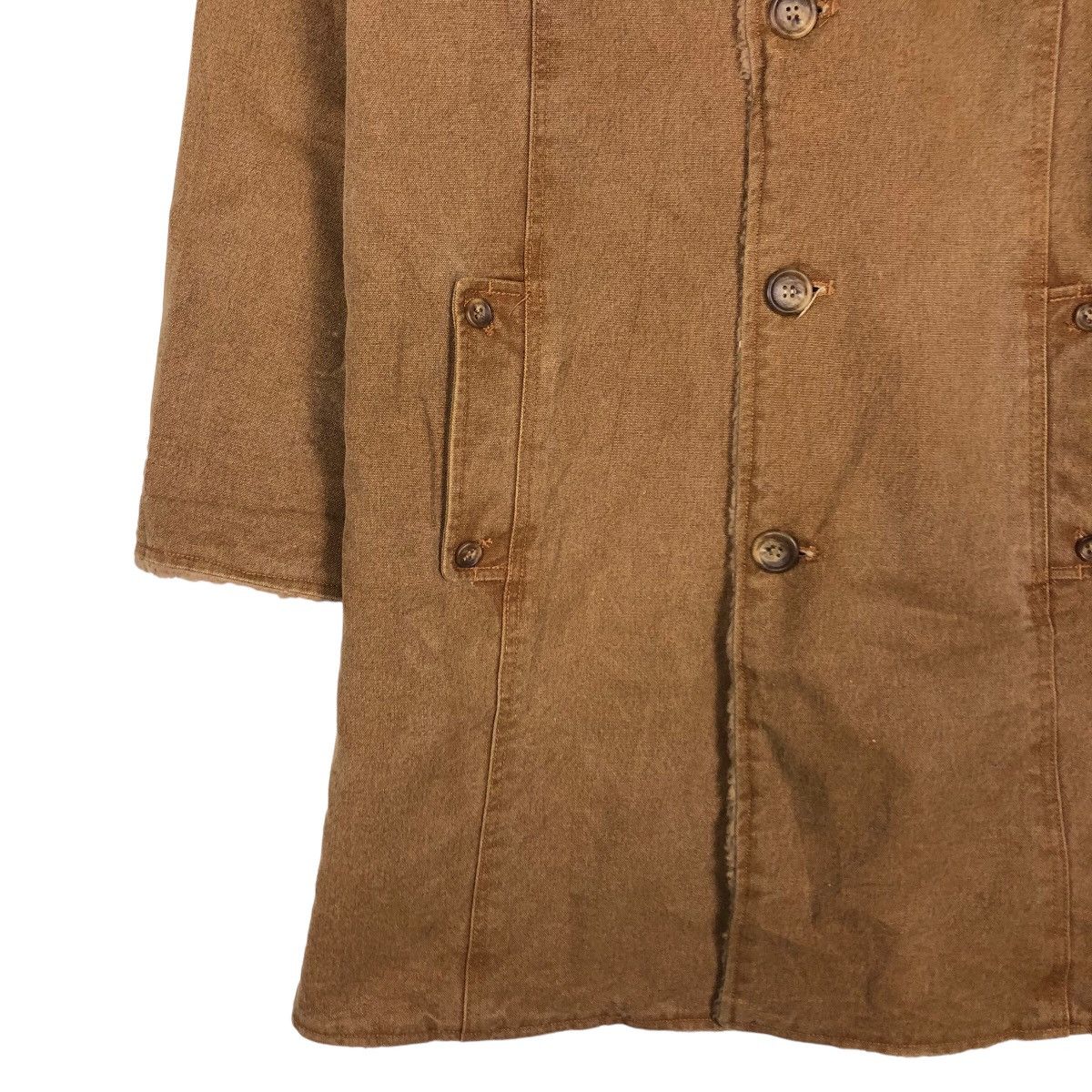 Japanese Brand 🔥Vintage Detroit Long Jacket Duck Canvas Double Name Size US M / EU 48-50 / 2 - 4 Thumbnail