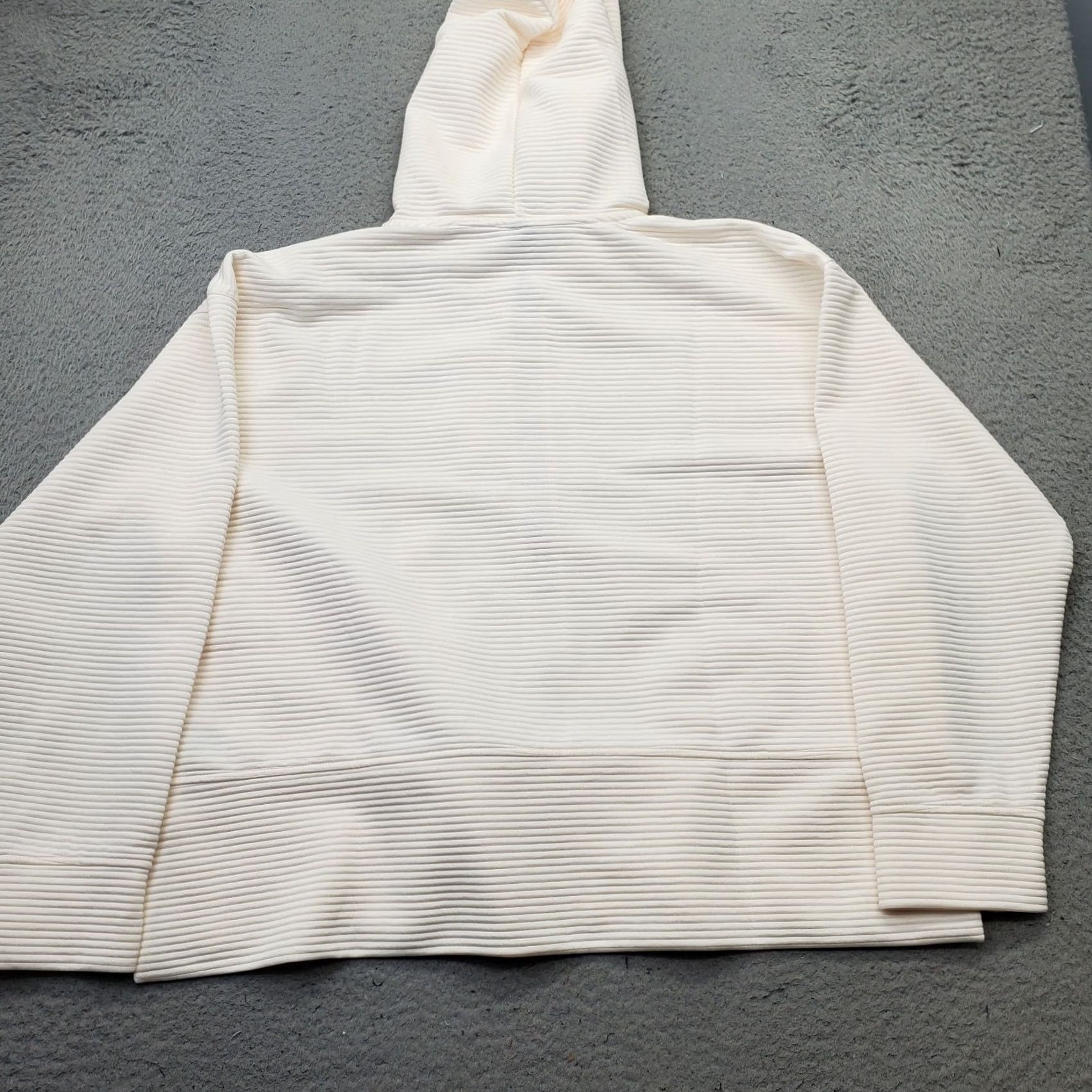 DKNY DKNY Women XL Tan Tech Ottoman Ribbed Hoodie Zip-Up DPMJ9667 Size XL / US 12-14 / IT 48-50 - 2 Thumbnail