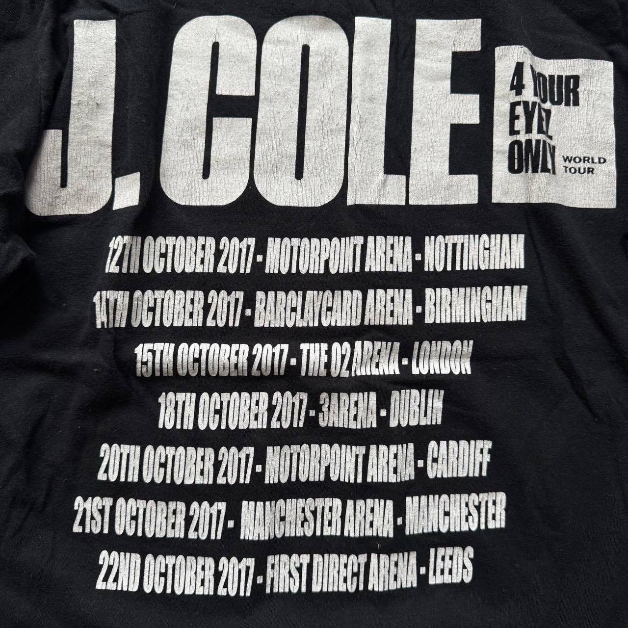 Band Tees J Cole 4 Your Eyez Only Tour T-shirt Size US S / EU 44-46 / 1 - 5 Thumbnail