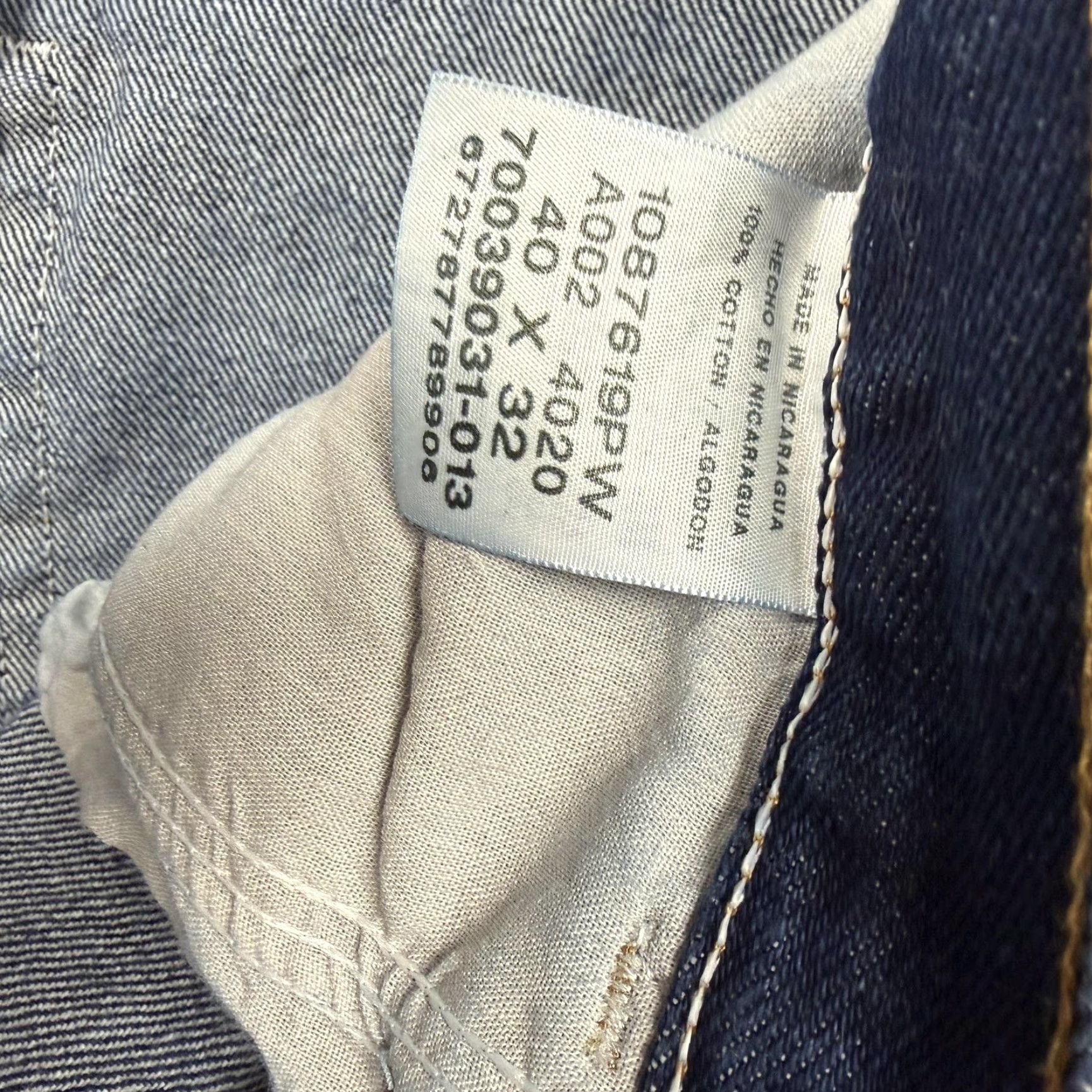 Denime Rustler Jeans Mens 39x30 Blue Relaxed Tapered Denim Dark Wash Workwear Jeans Size US 40 / EU 56 - 7 Thumbnail