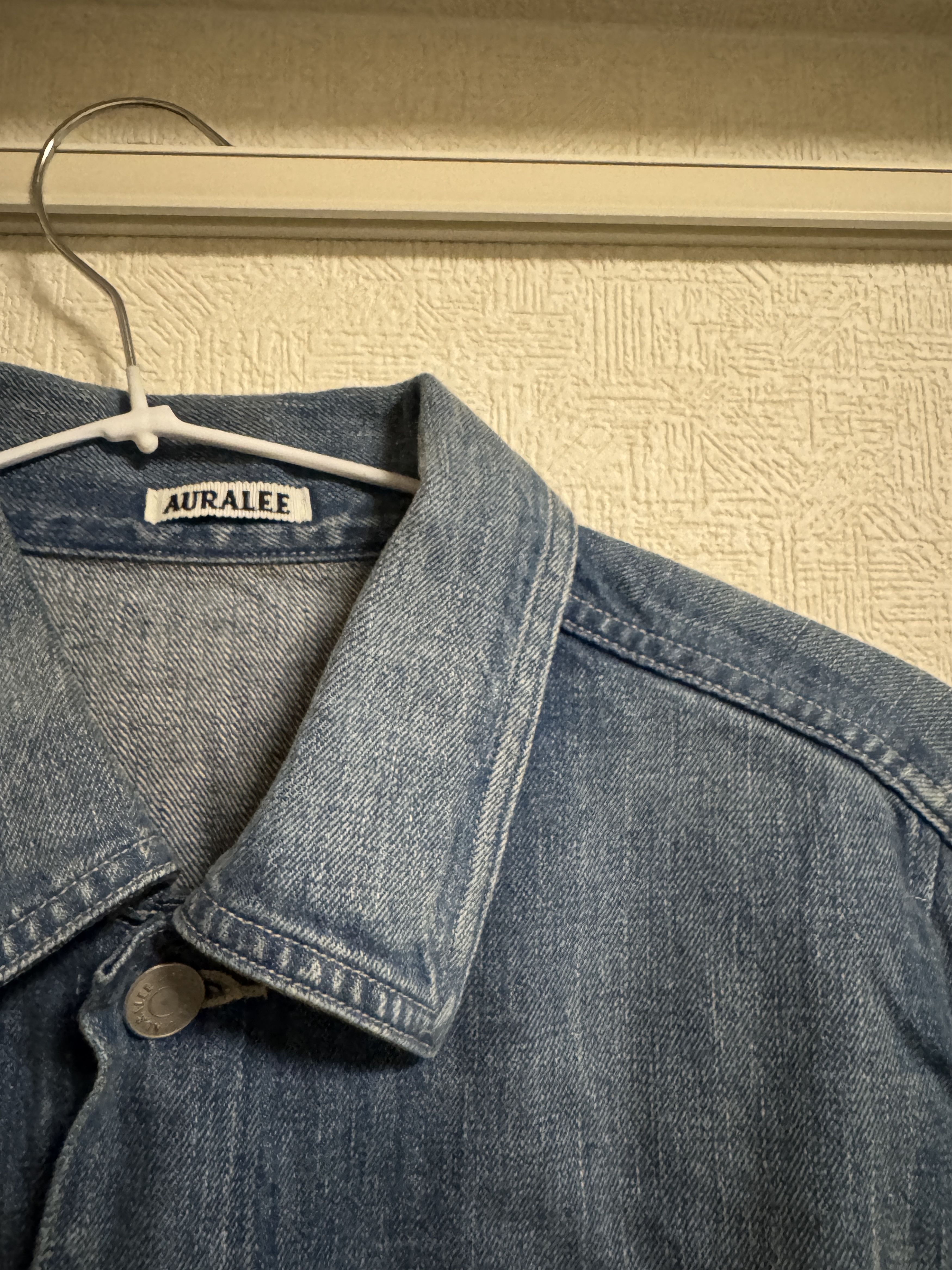 Auralee Auralee Selvedge Faded Light Denim Blouson Size US S / EU 44-46 / 1 - 4 Thumbnail